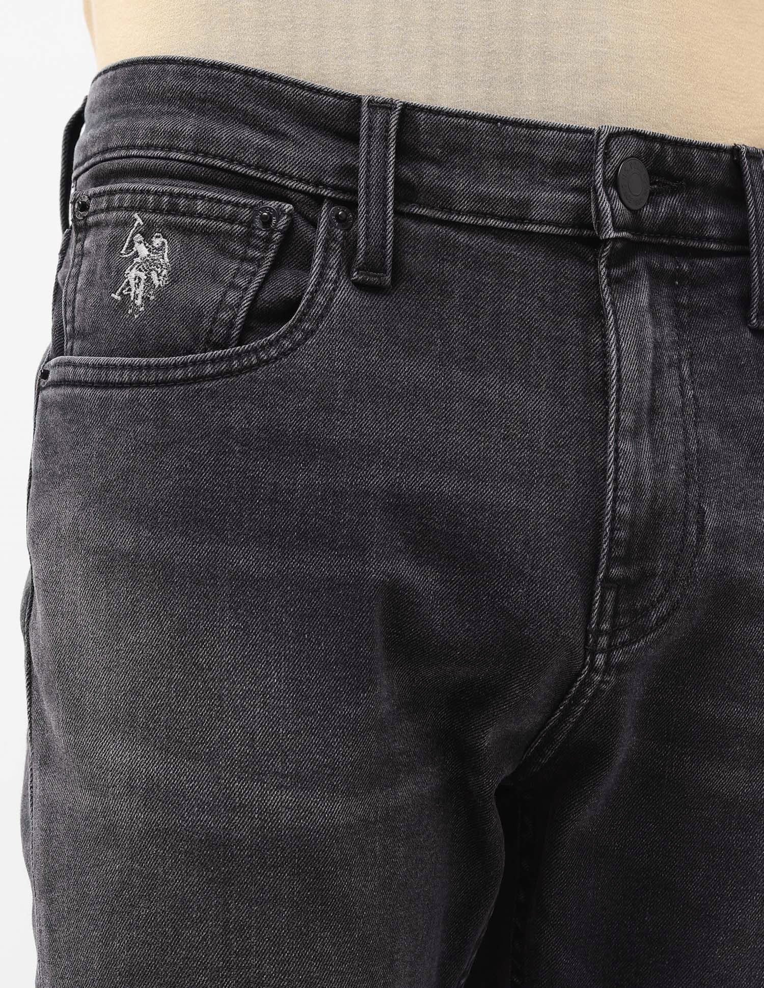 Henry Tapered Fit Black Jeans Black - U.S. POLO ASSN. | Large