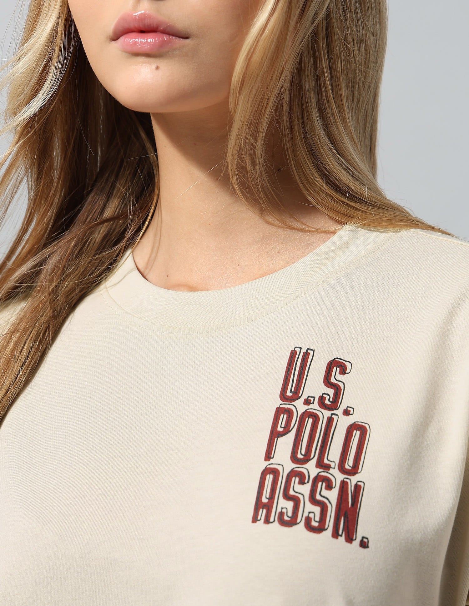 Brand Printed Relaxed T-Shirt White - U.S. Polo Assn. India | Large