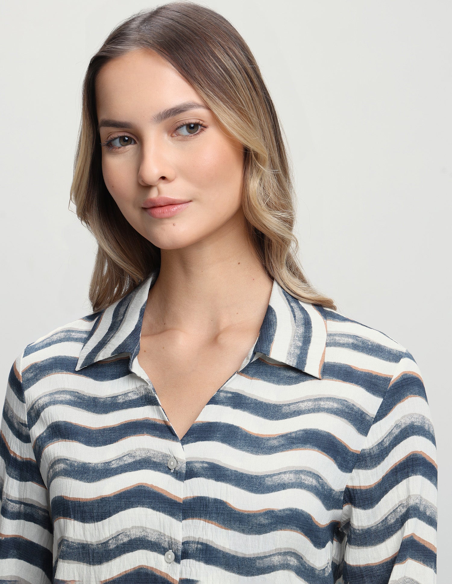 All-Over Printed Relaxed Fit Shirt Navy - U.S. Polo Assn. India | Large