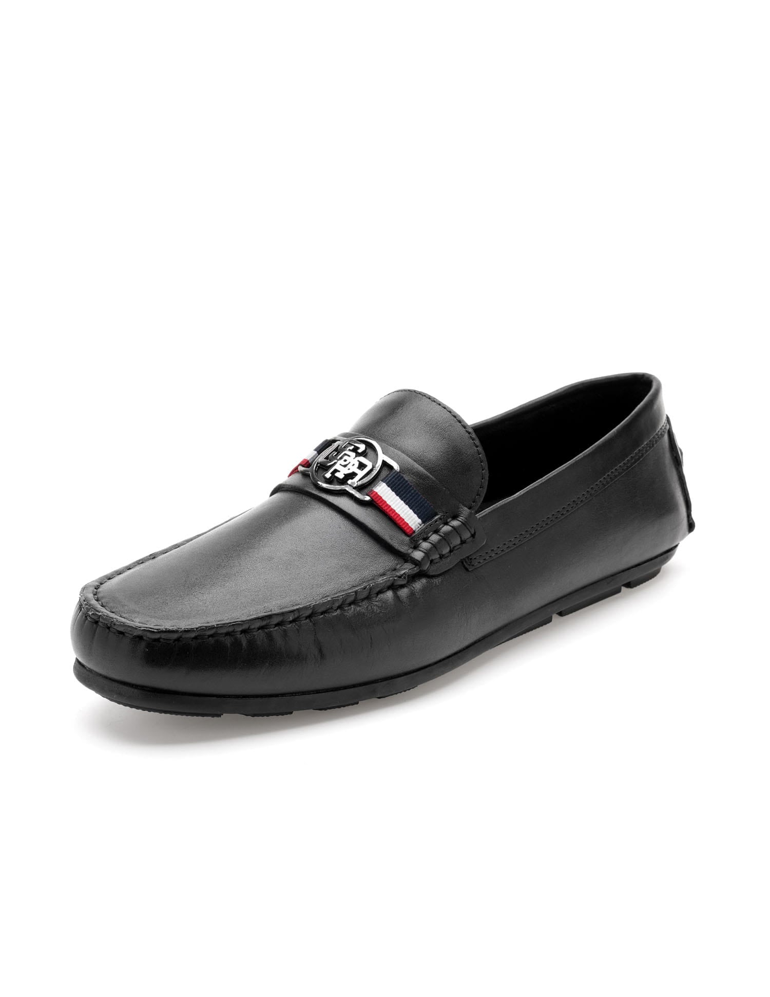 Men Astian Solid Loafers Black - U.S. Polo Assn. India | Large