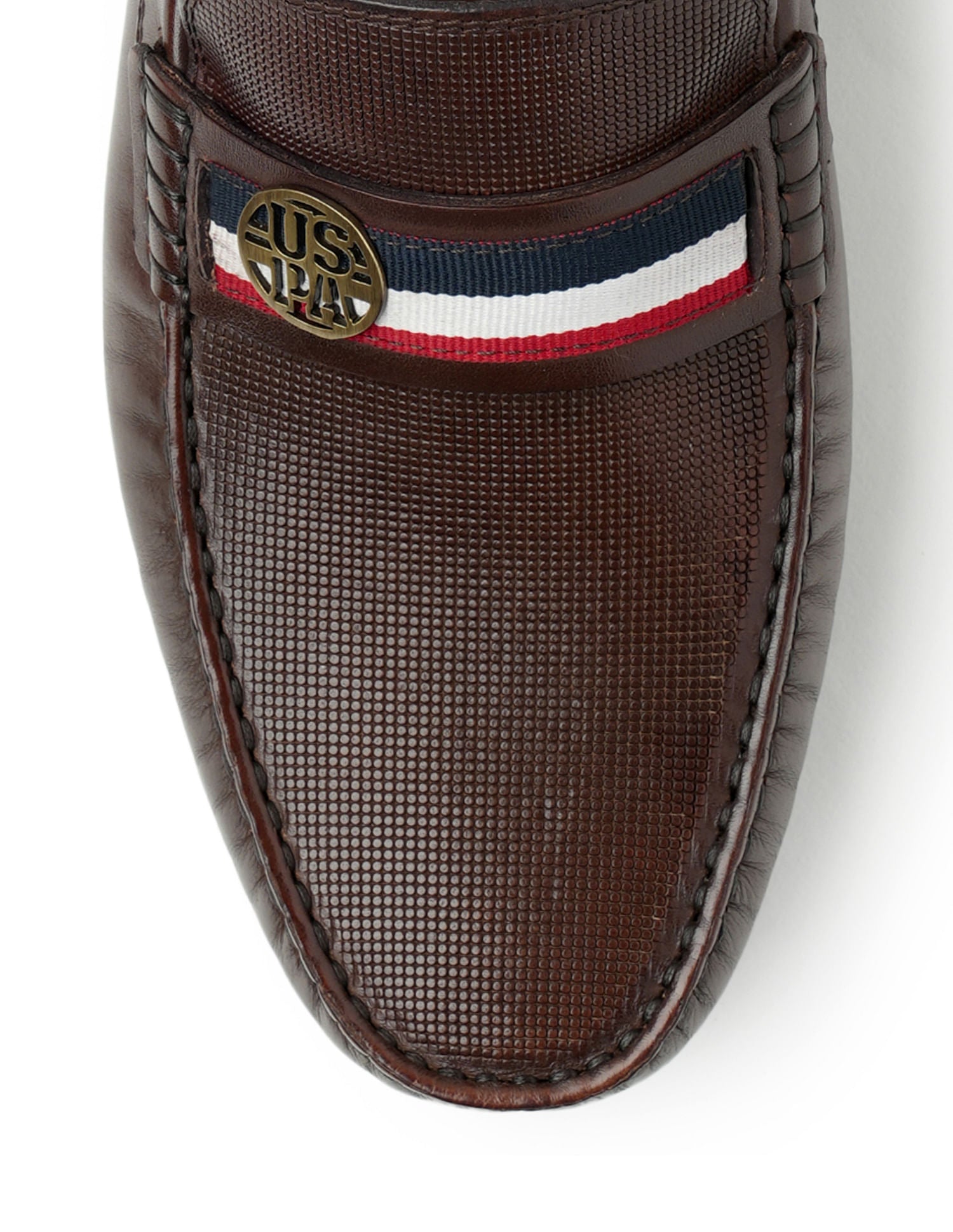 Men Solid Denly Loafers Brown - U.S. Polo Assn. India | Large