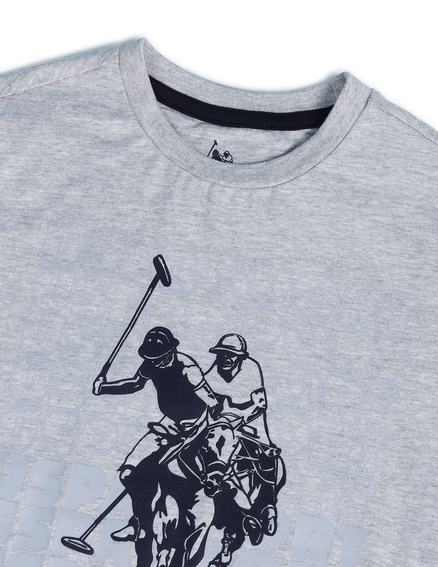Boys Brand Printed T-Shirt Light Grey - U.S. POLO ASSN. | Large