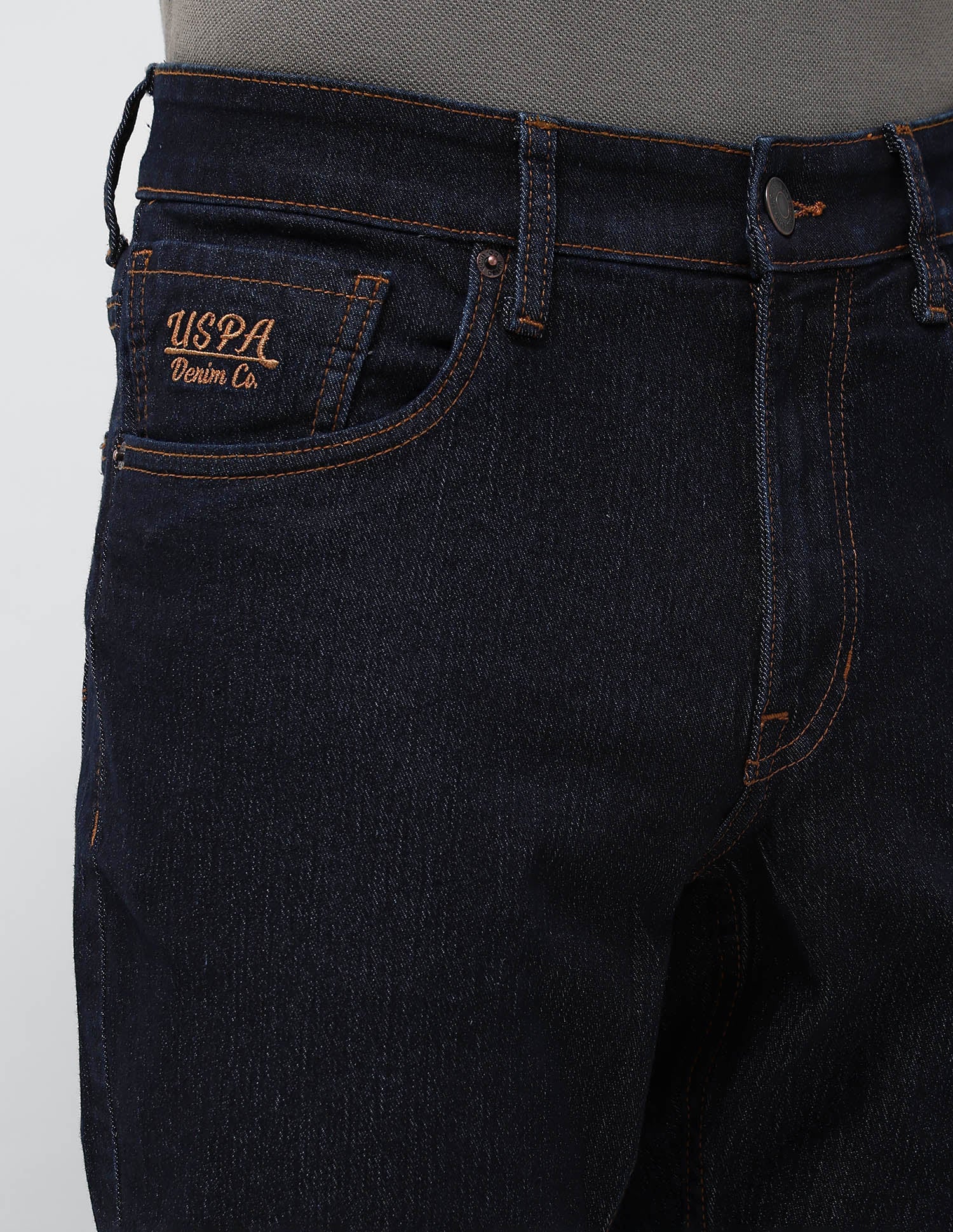 Brandon Slim Tapered Fit Blue Jeans Blue - U.S. POLO ASSN. | Large