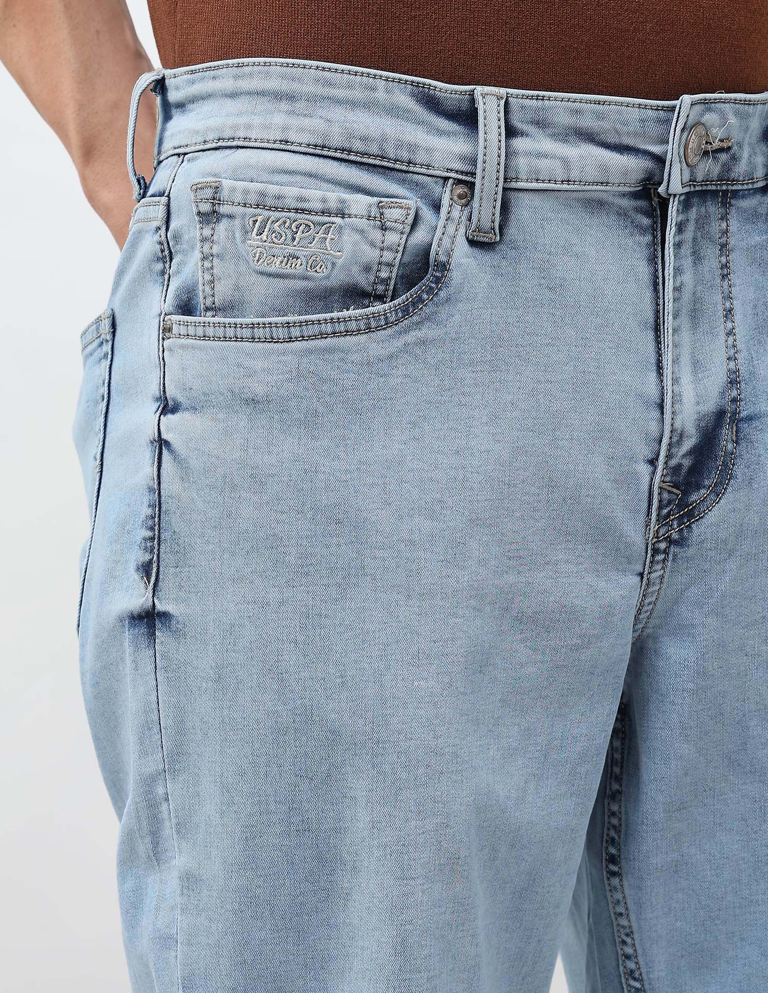 Shawn Relaxed Fit Blue Jeans Light Indigo - U.S. POLO ASSN. | Large