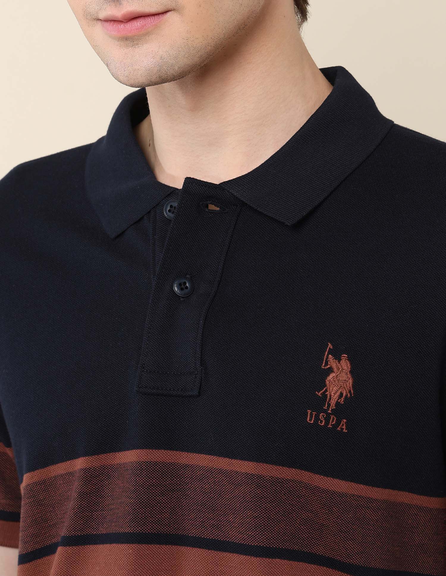 Colourblocked Classic Polo Shirt Navy - U.S. POLO ASSN. | Large