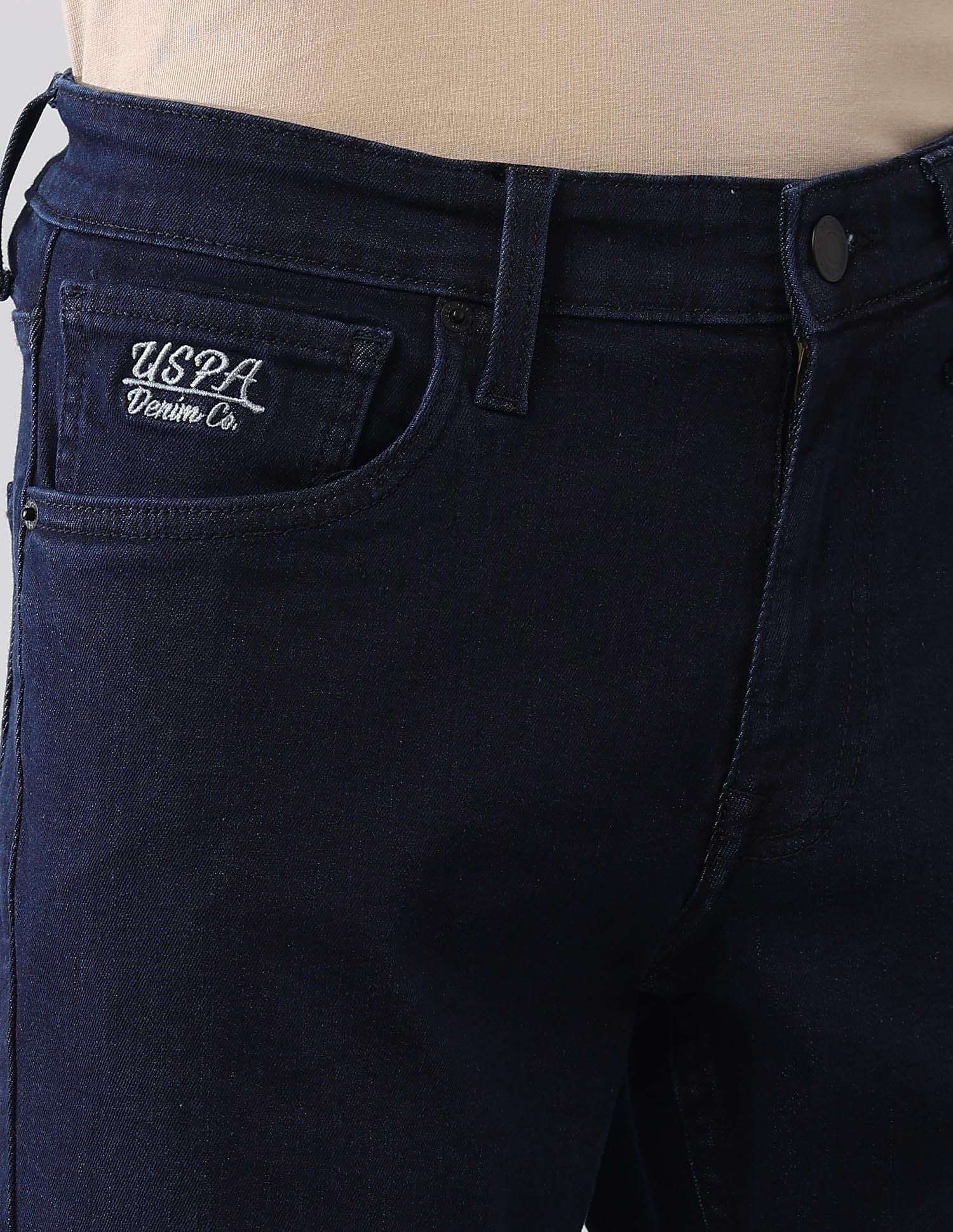 Brandon Slim Tapered Fit Blue Jeans Blue - U.S. POLO ASSN. | Large