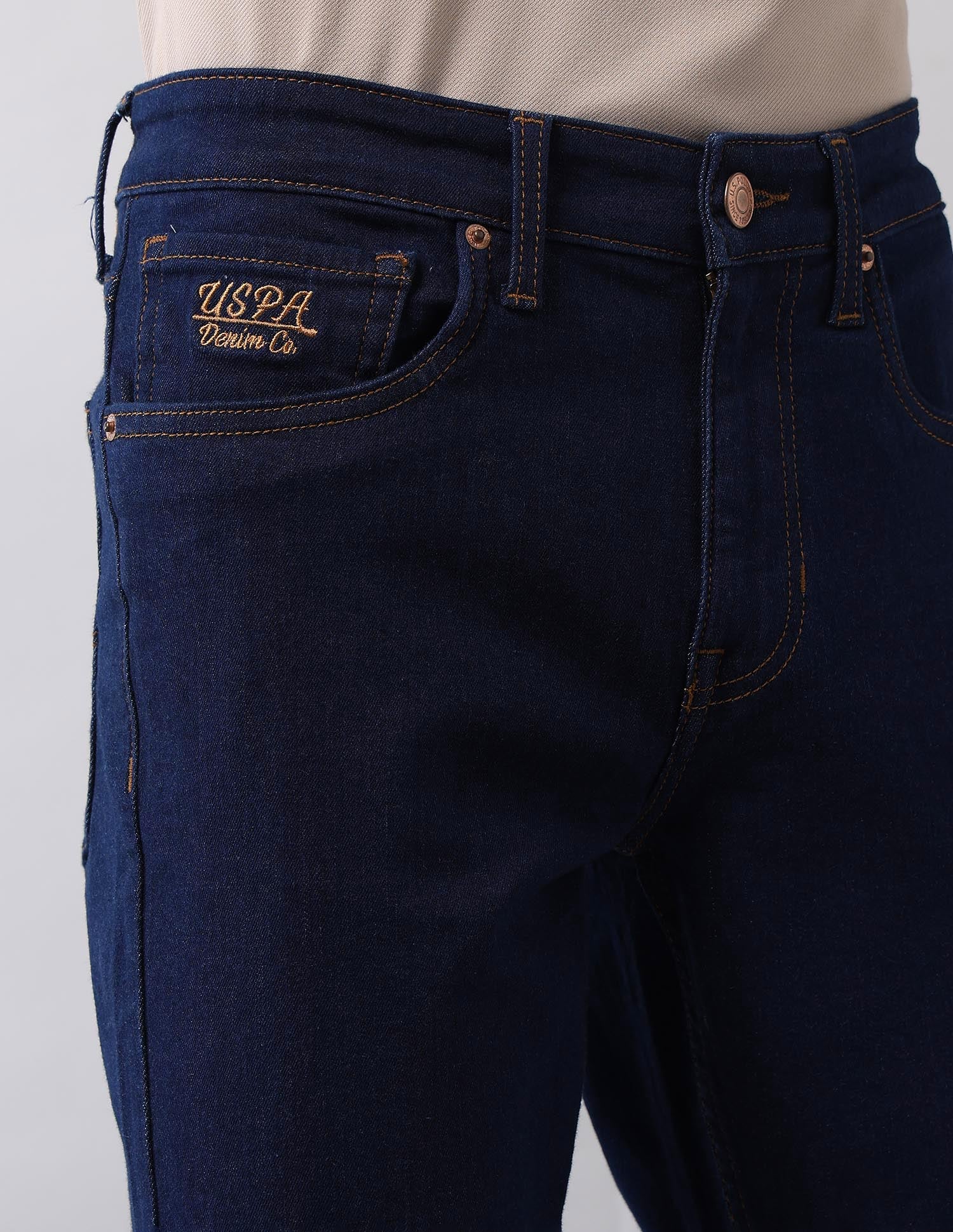 Regallo Skinny Fit Blue Jeans Blue - U.S. Polo Assn. India | Large