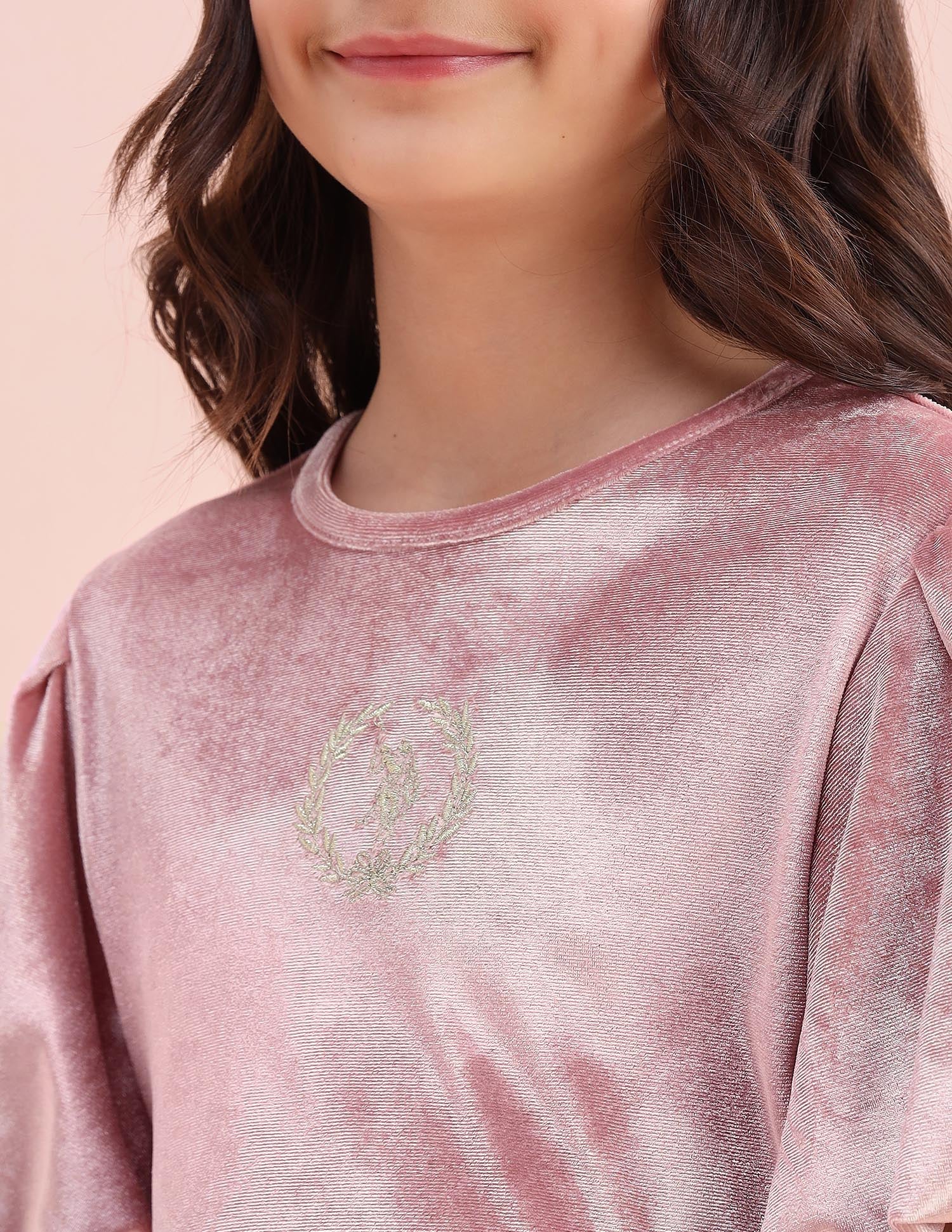 Girls Solid Fit & Flare Dress Pink - U.S. POLO ASSN. | Large