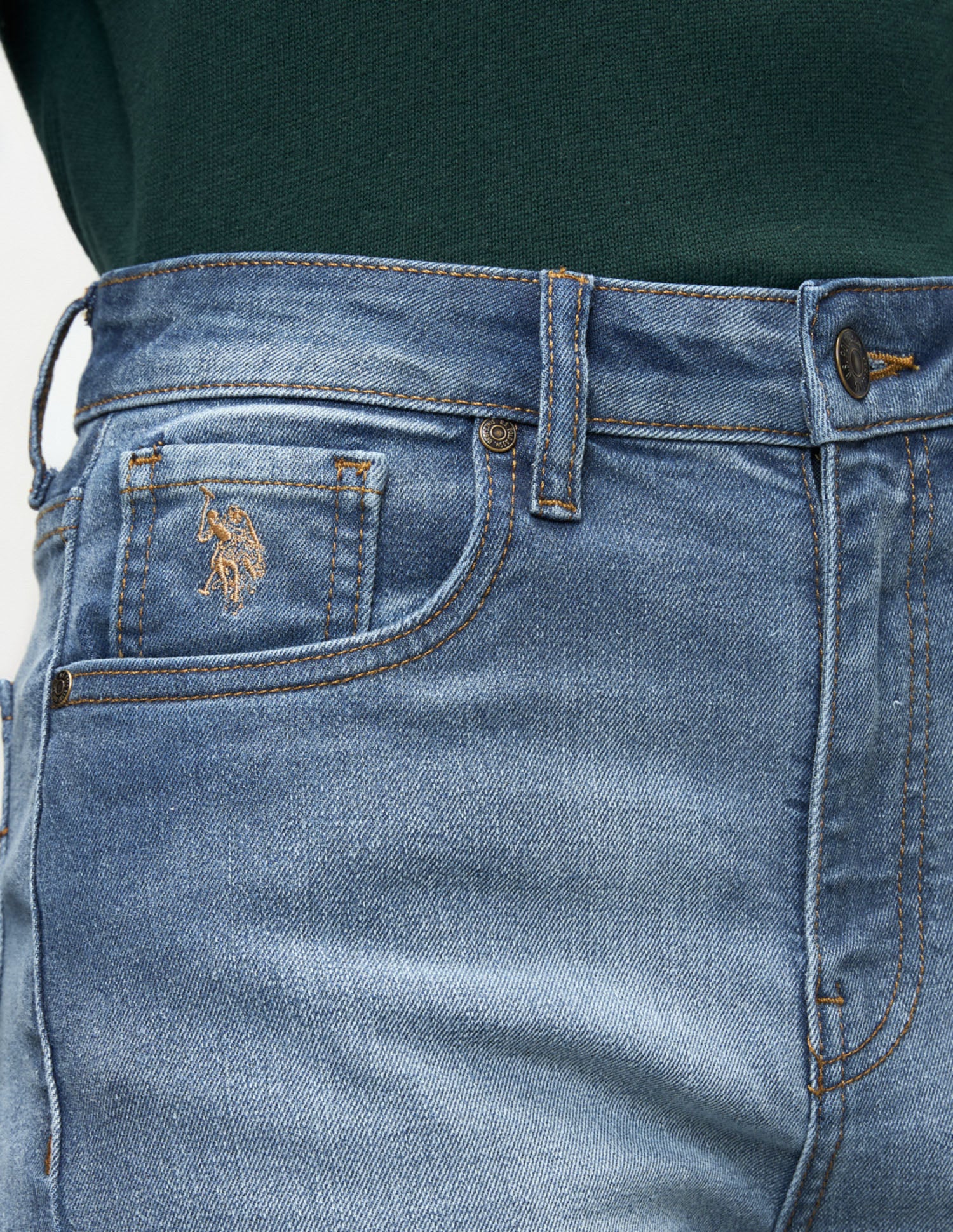 Flared Fit Blue Jeans Dark Blue - U.S. Polo Assn. India | Large