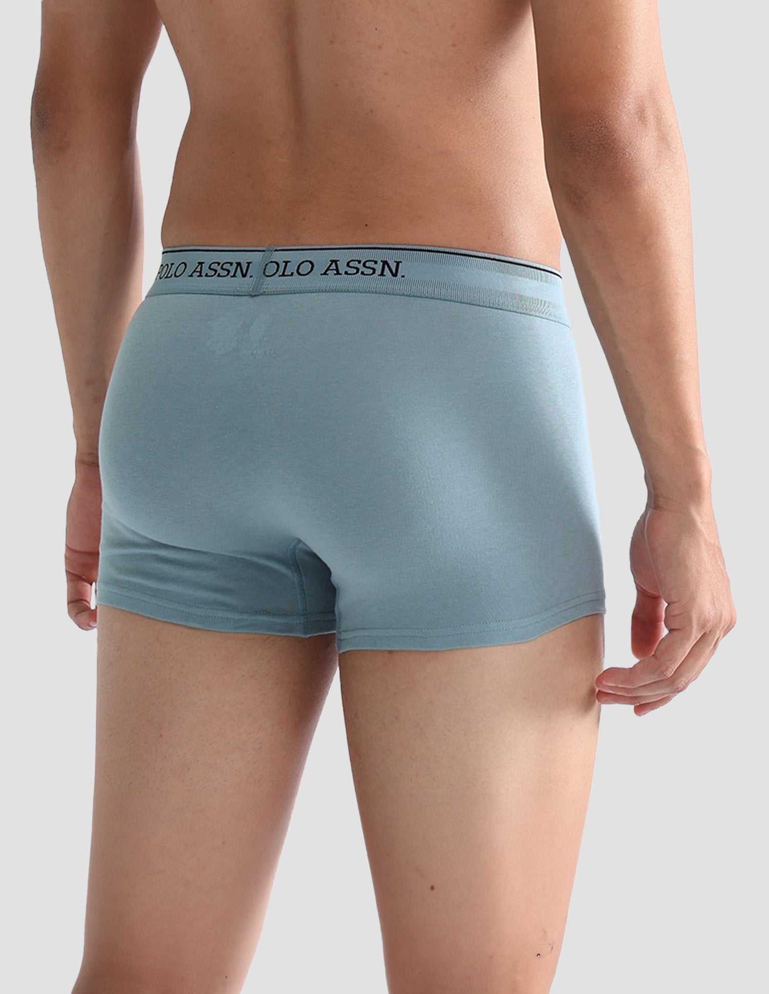 Mid Rise Solid OET15 Trunks - Pack Of 3 Navy, Stone Blue and Granite Green - U.S. POLO ASSN. | Large