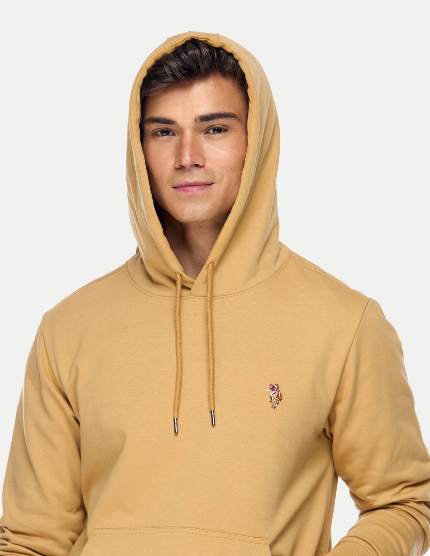 Solid Regular Fit Sweatshirt Mustard - U.S. Polo Assn. India | Large