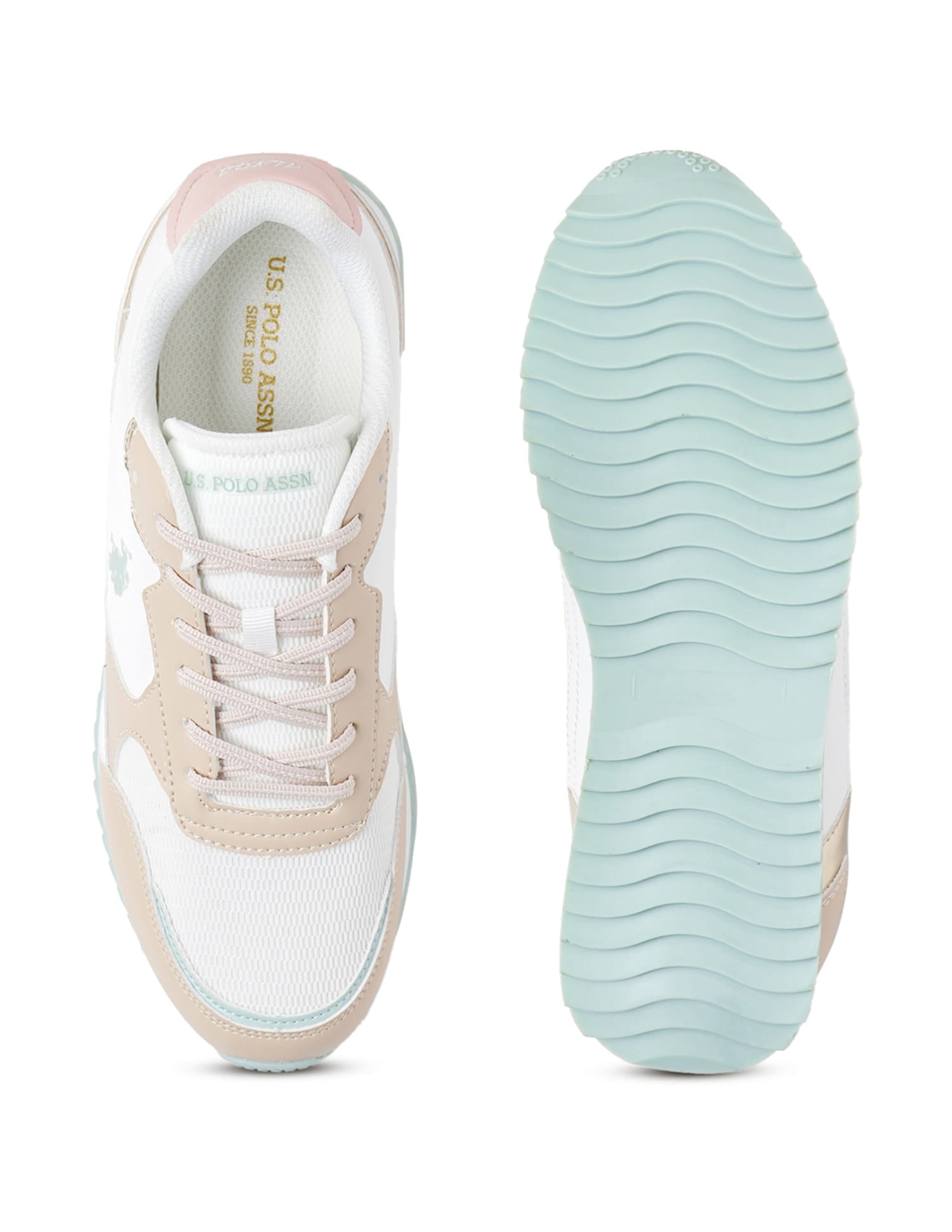 Women Colour Block Alora Sneakers Beige - U.S. Polo Assn. India | Large