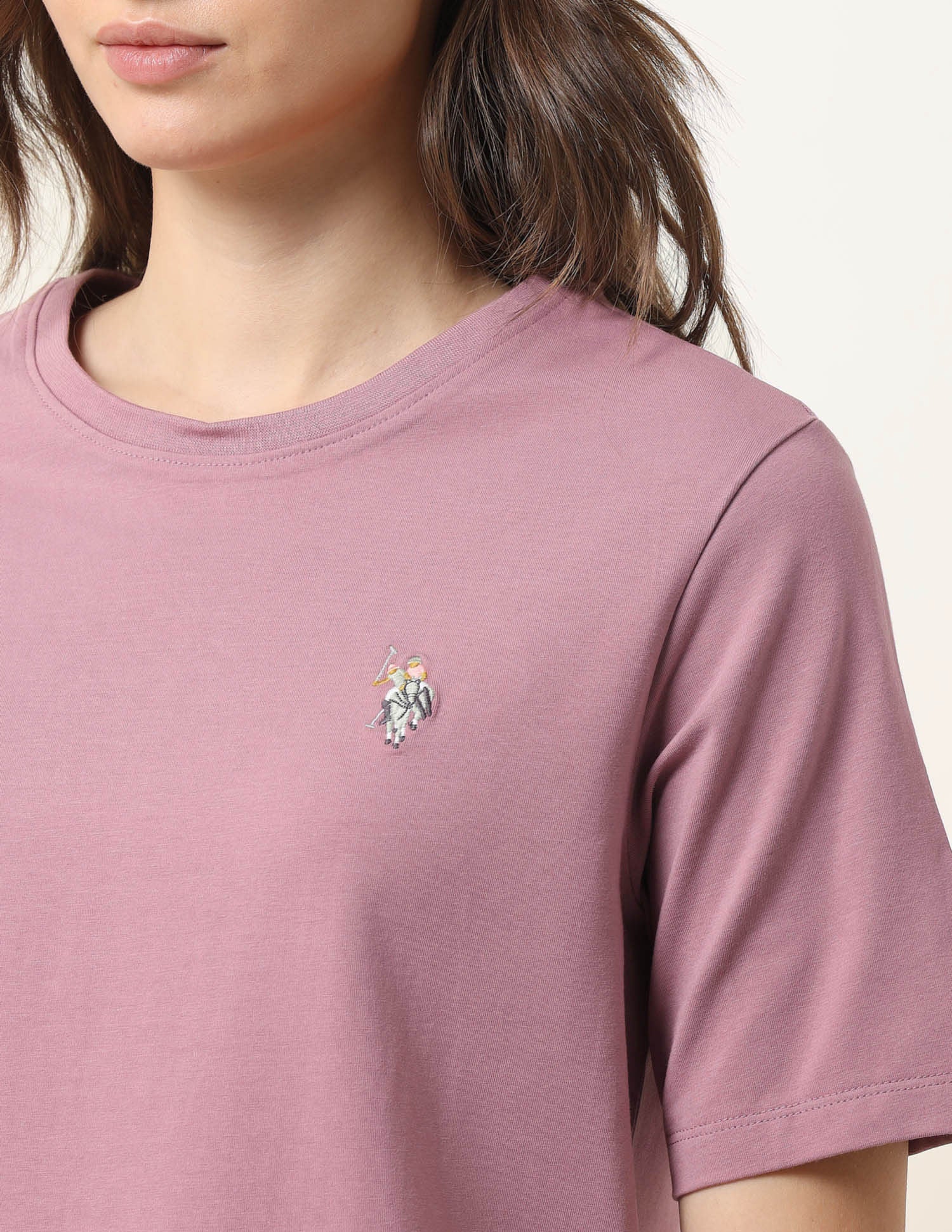 Boxy Fit Lounge T-Shirt Purple - U.S. POLO ASSN. | Large