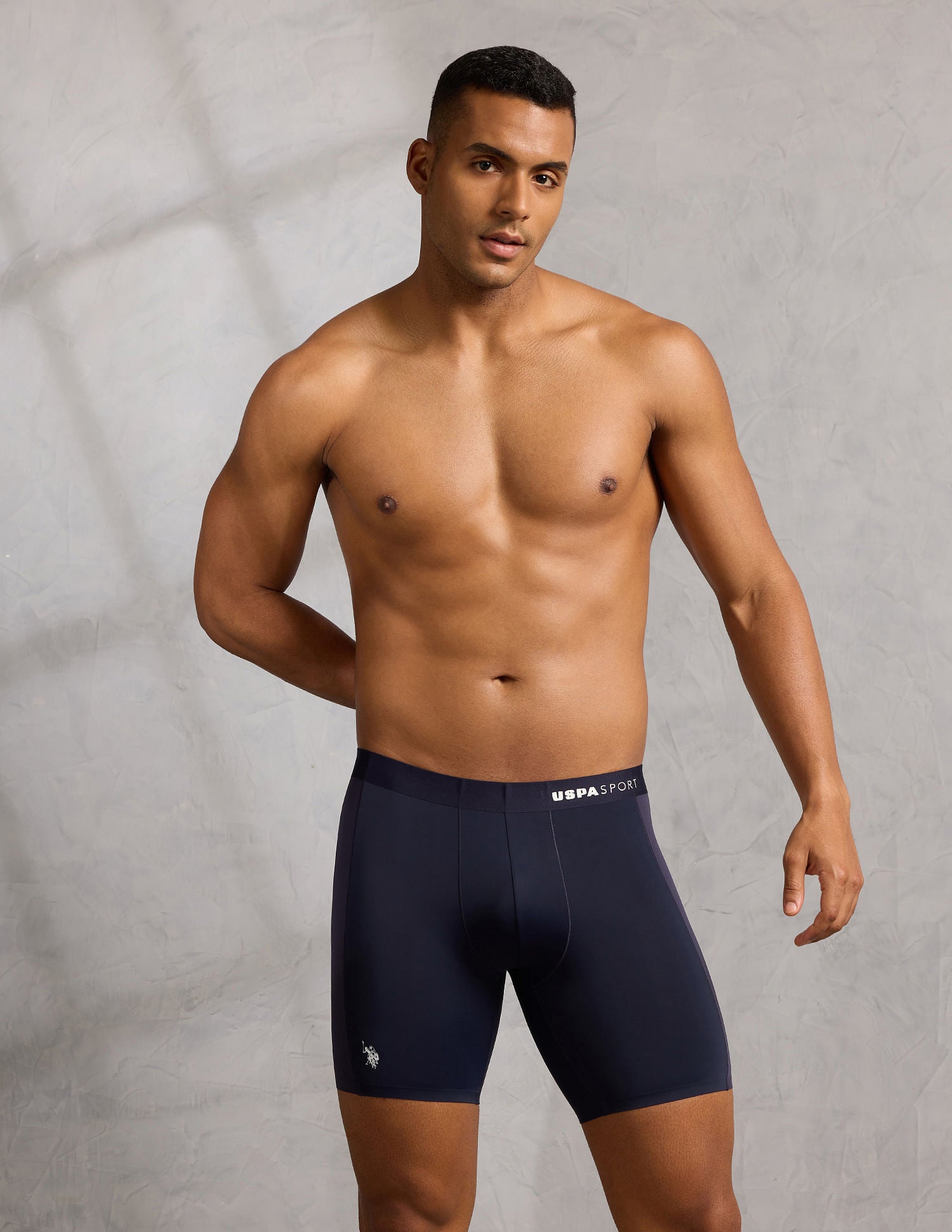 Micro Fibre Seamless Long Trunk Navy - U.S. POLO ASSN. | Large