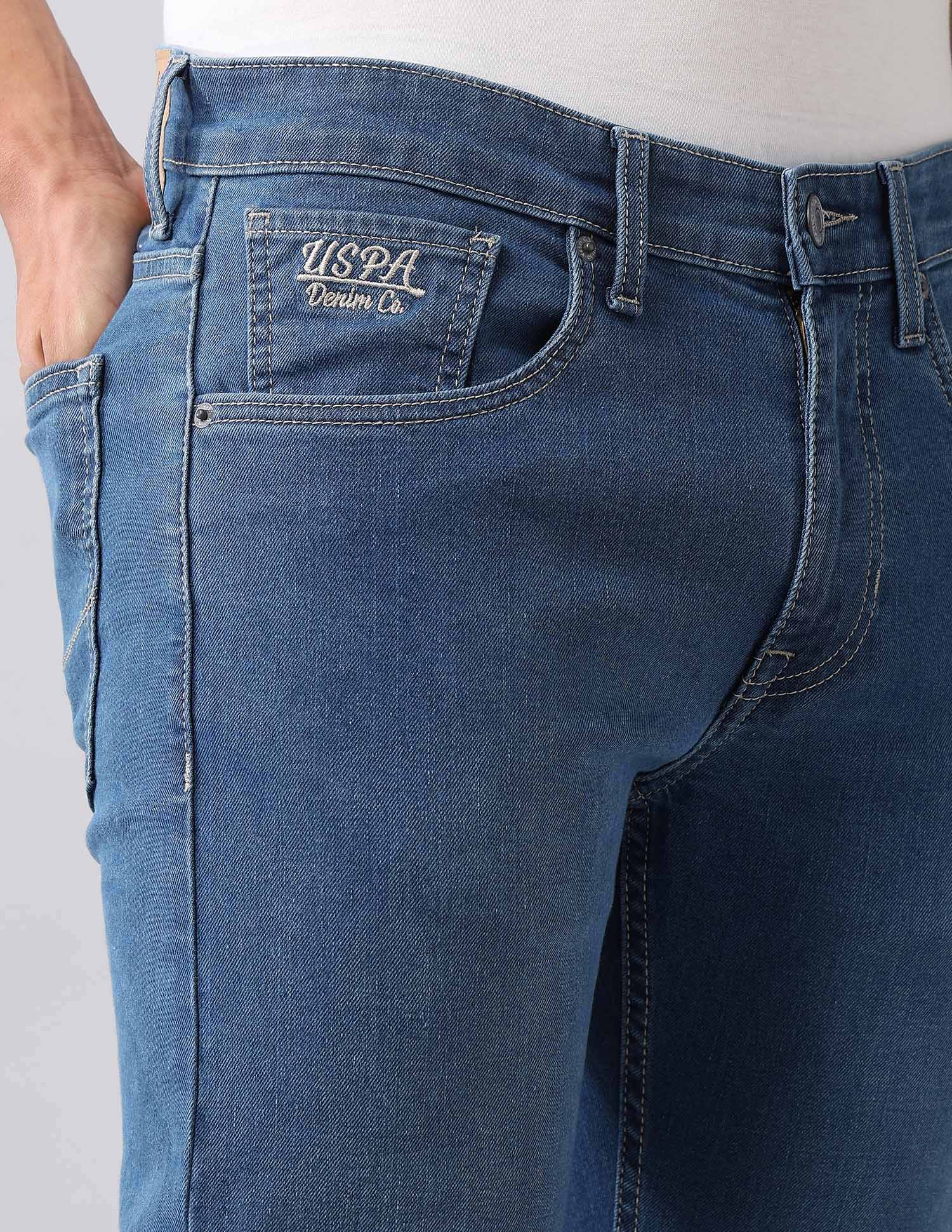 Regallo Skinny Fit Blue Jeans Blue - U.S. Polo Assn. India | Large