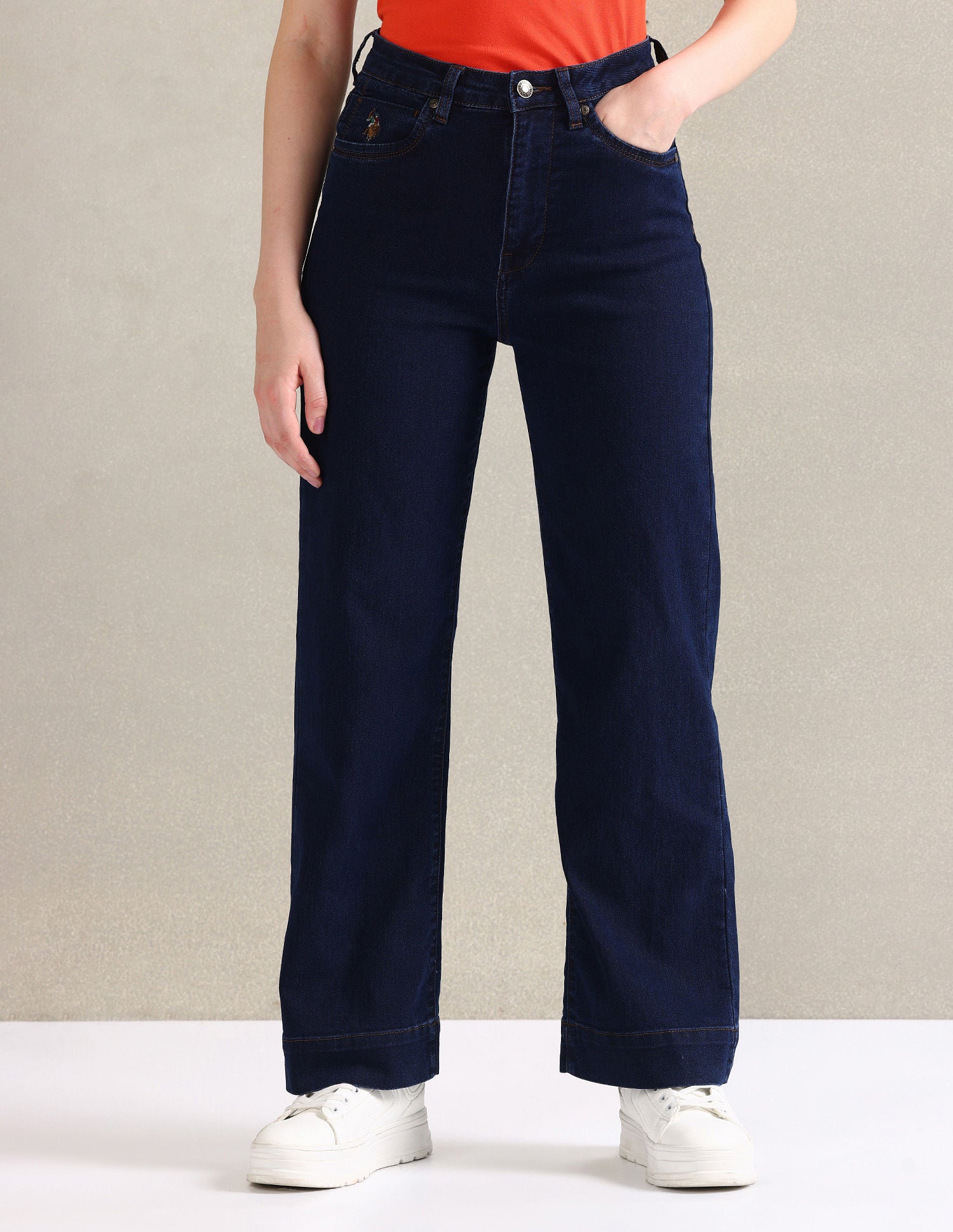 Straight Fit Blue Jeans Blue - U.S. POLO ASSN. | Large