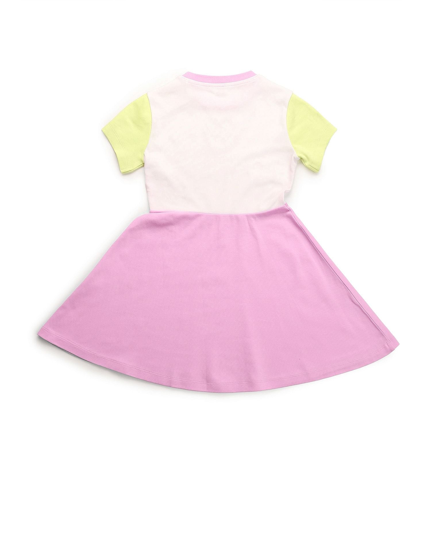 Girls Colorblocked Fit And Flare Dress Pink - U.S. POLO ASSN. | Large