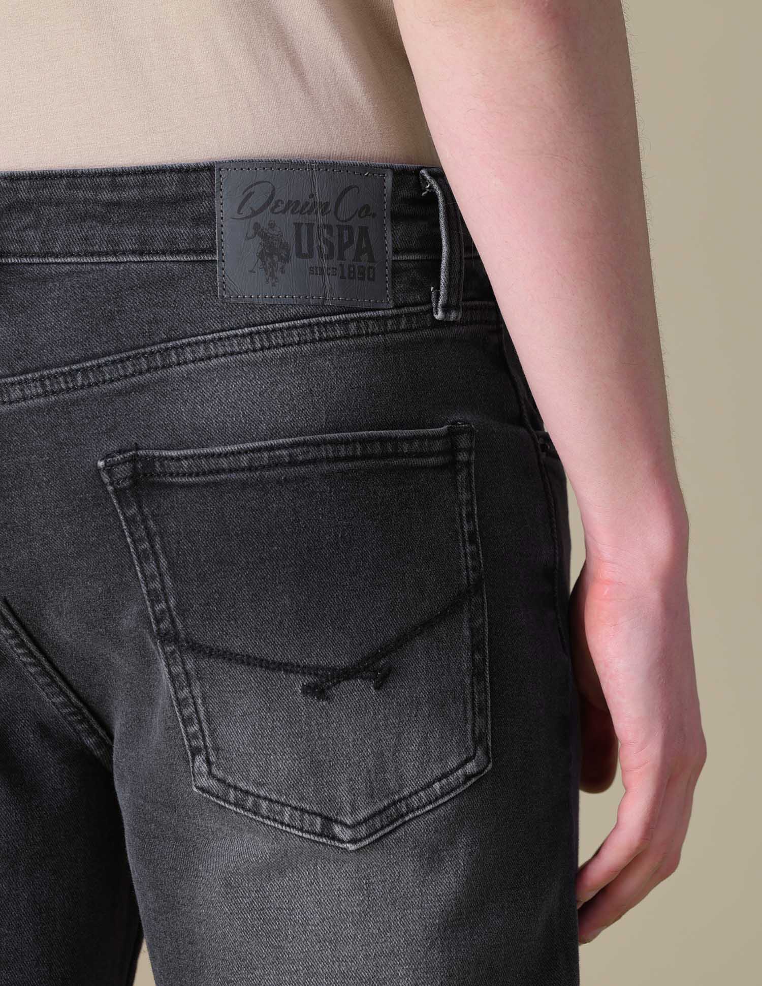 Comfort Cropped Fit Grey Jeans Grey - U.S. POLO ASSN. | Large