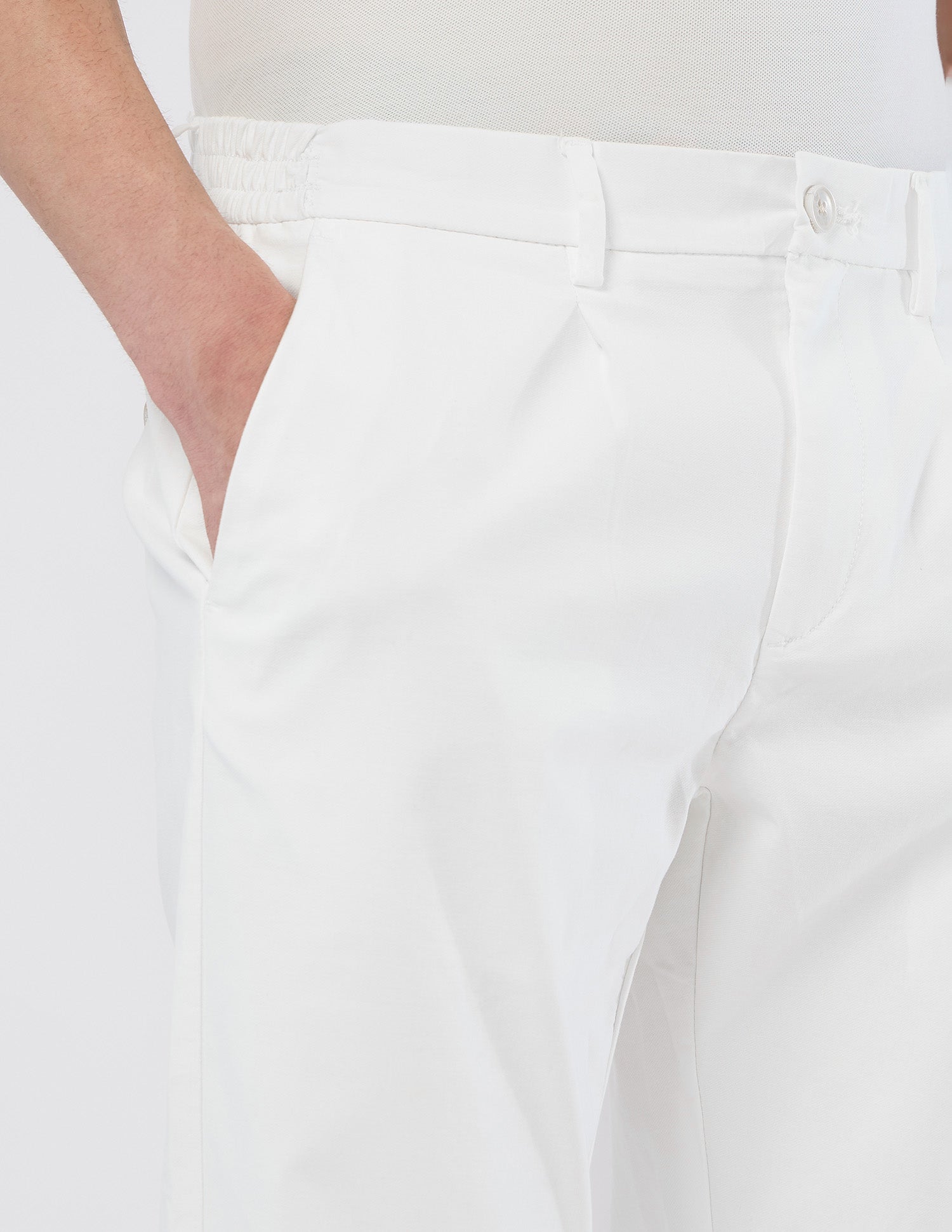 Mid Rise Riley Straight Fit Trousers White - U.S. POLO ASSN. | Large