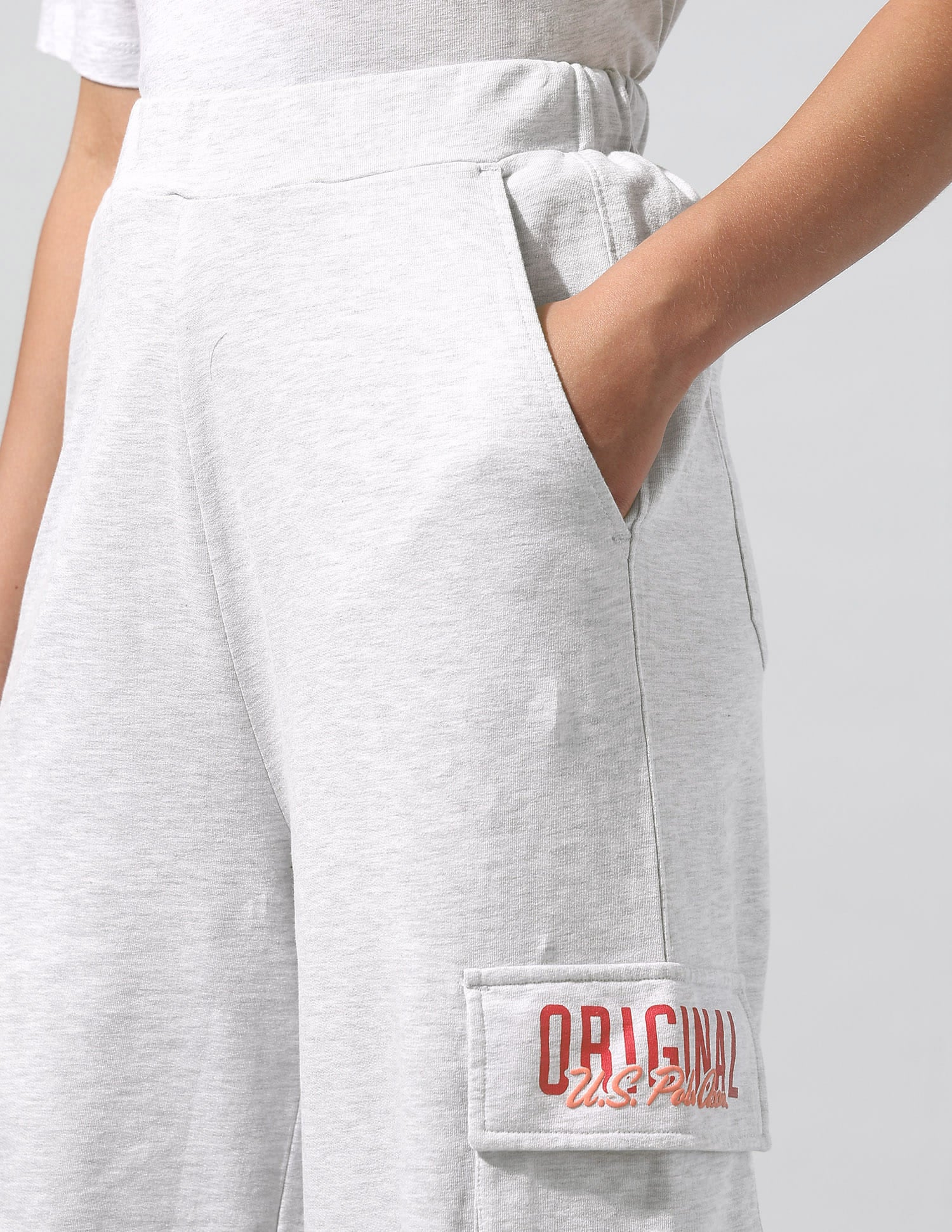 Baggy Cargo Trousers Grey - U.S. Polo Assn. India | Large