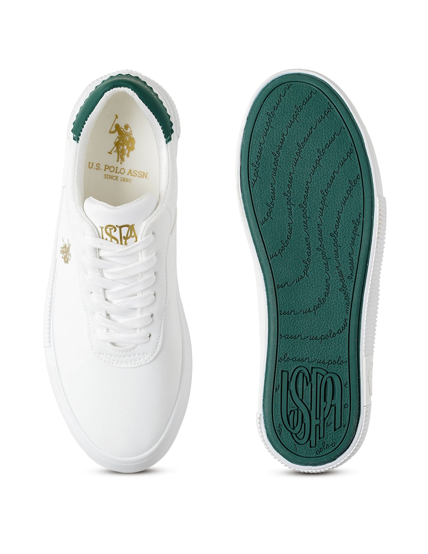 U.S. Polo Assn. Women Cordela 3.0 Round Toe Lace-Ups Sneakers Off White - U.S. POLO ASSN. | Large