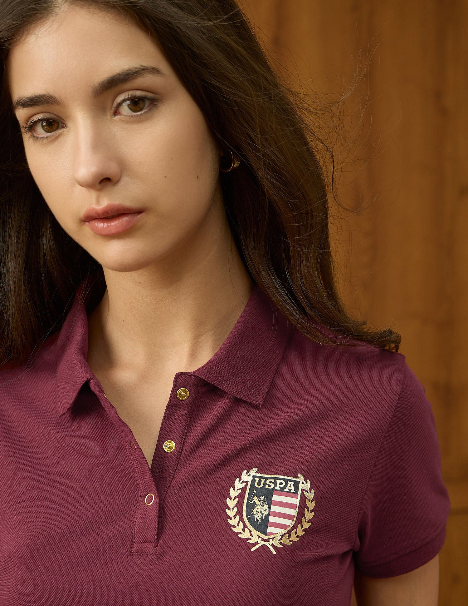 Regular Fit Solid Polo Shirt Wine - U.S. POLO ASSN. | Large