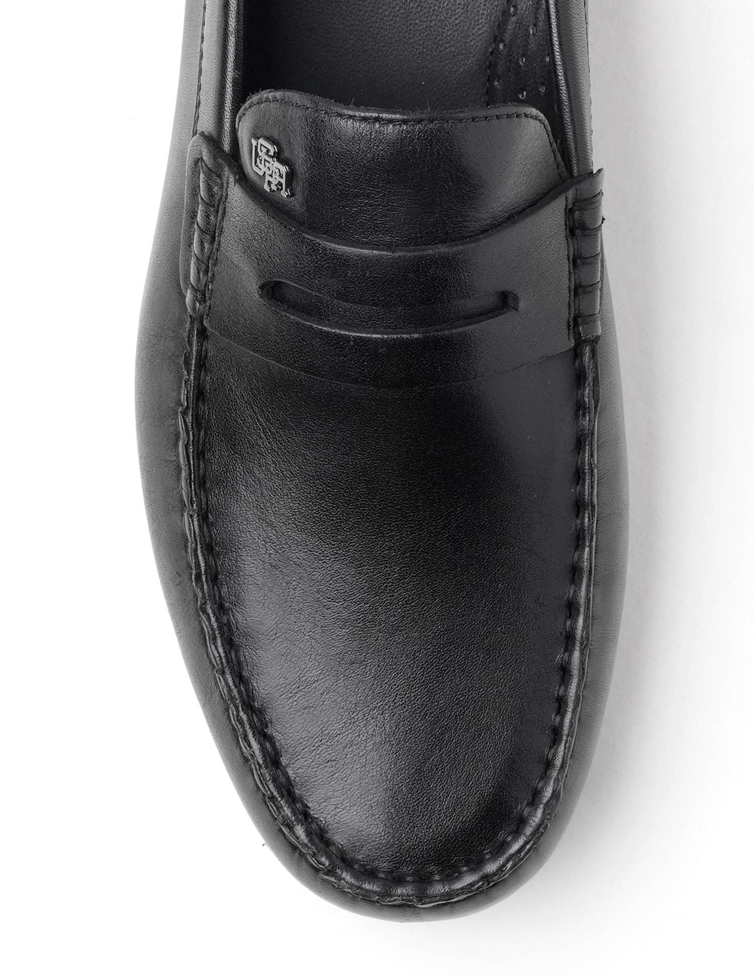 Men Adonis Solid Loafers Black - U.S. Polo Assn. India | Large