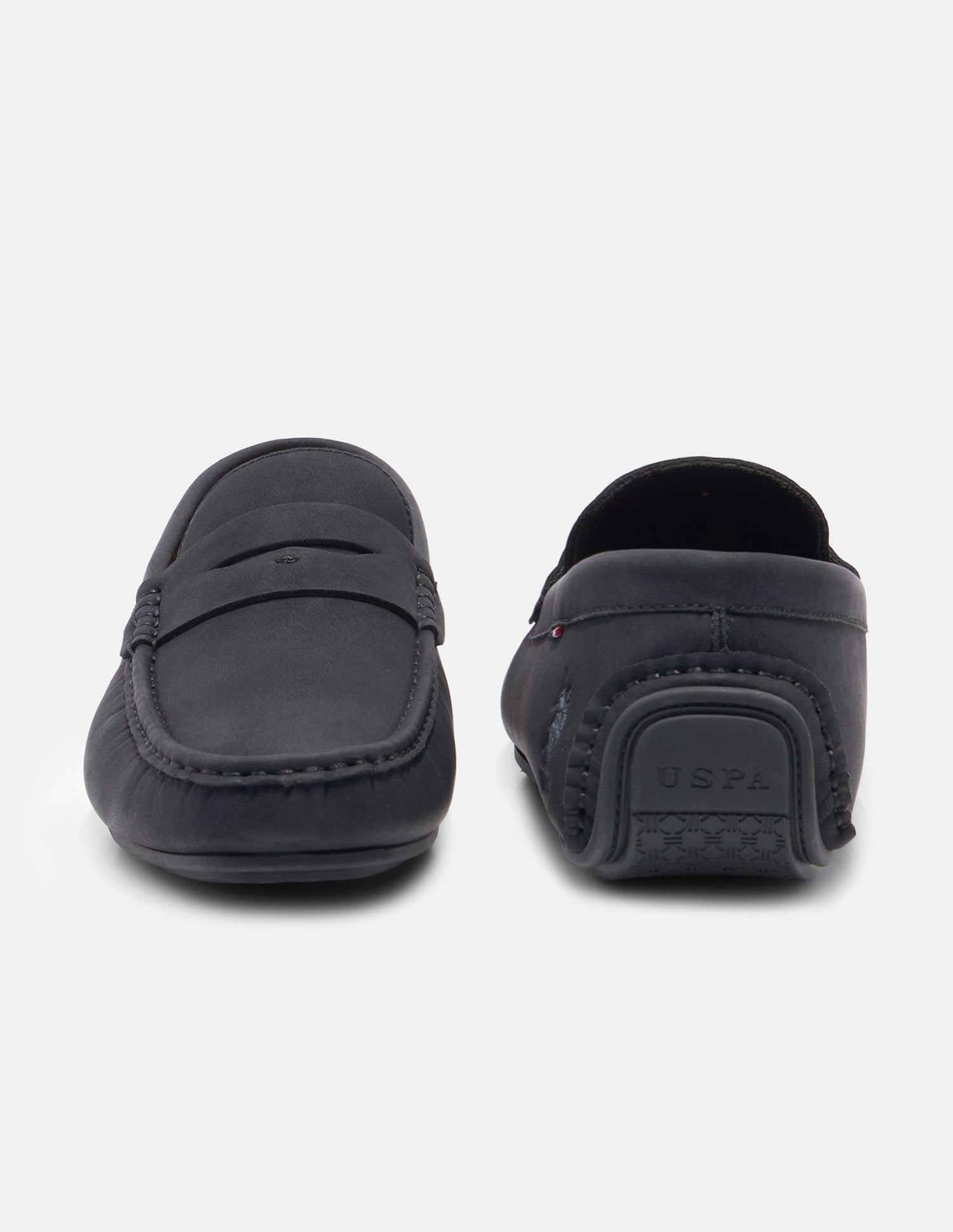 Round Toe Elric Loafers Black - U.S. Polo Assn. India | Large