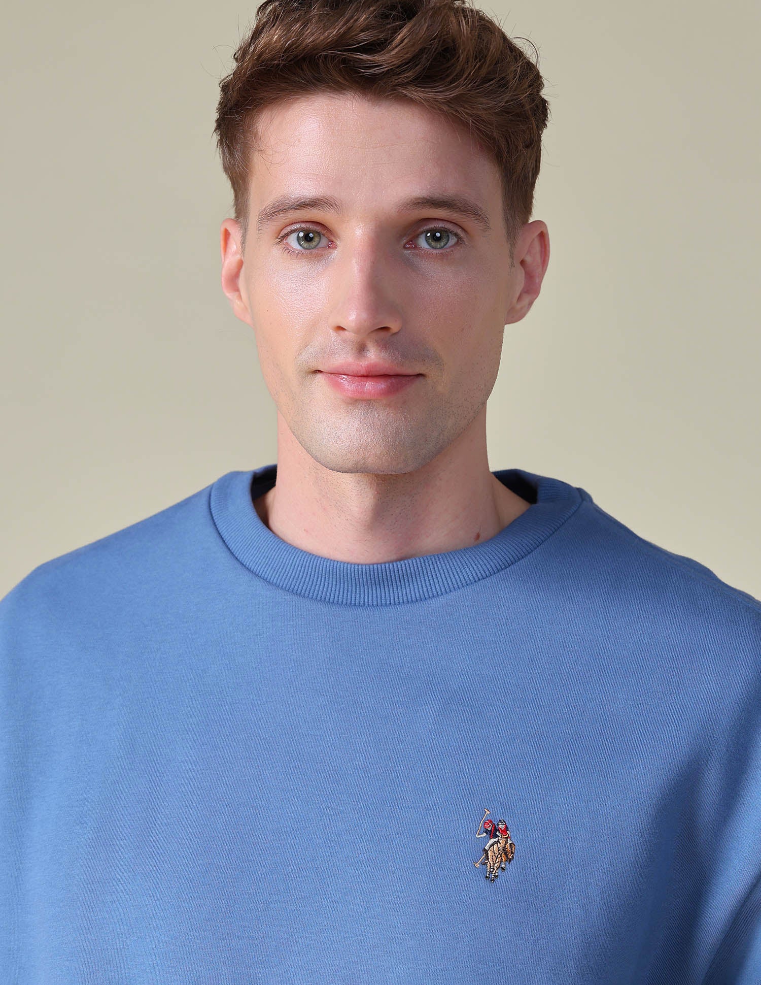 Solid Relaxed Fit Sweatshirt Dark Blue - U.S. POLO ASSN. | Large