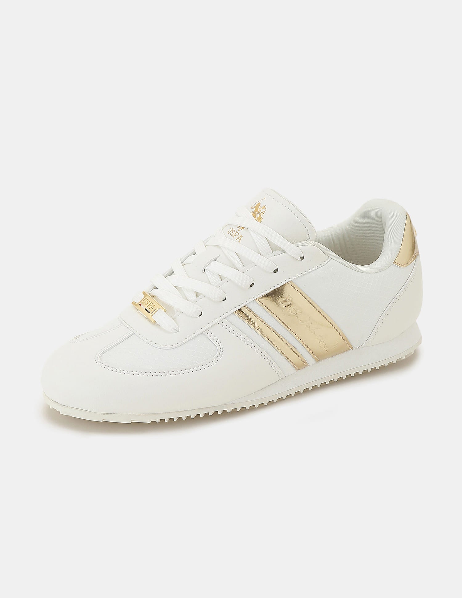Women Colourblocked Nemsy 2.0 Sneakers Off White - U.S. Polo Assn. India | Large