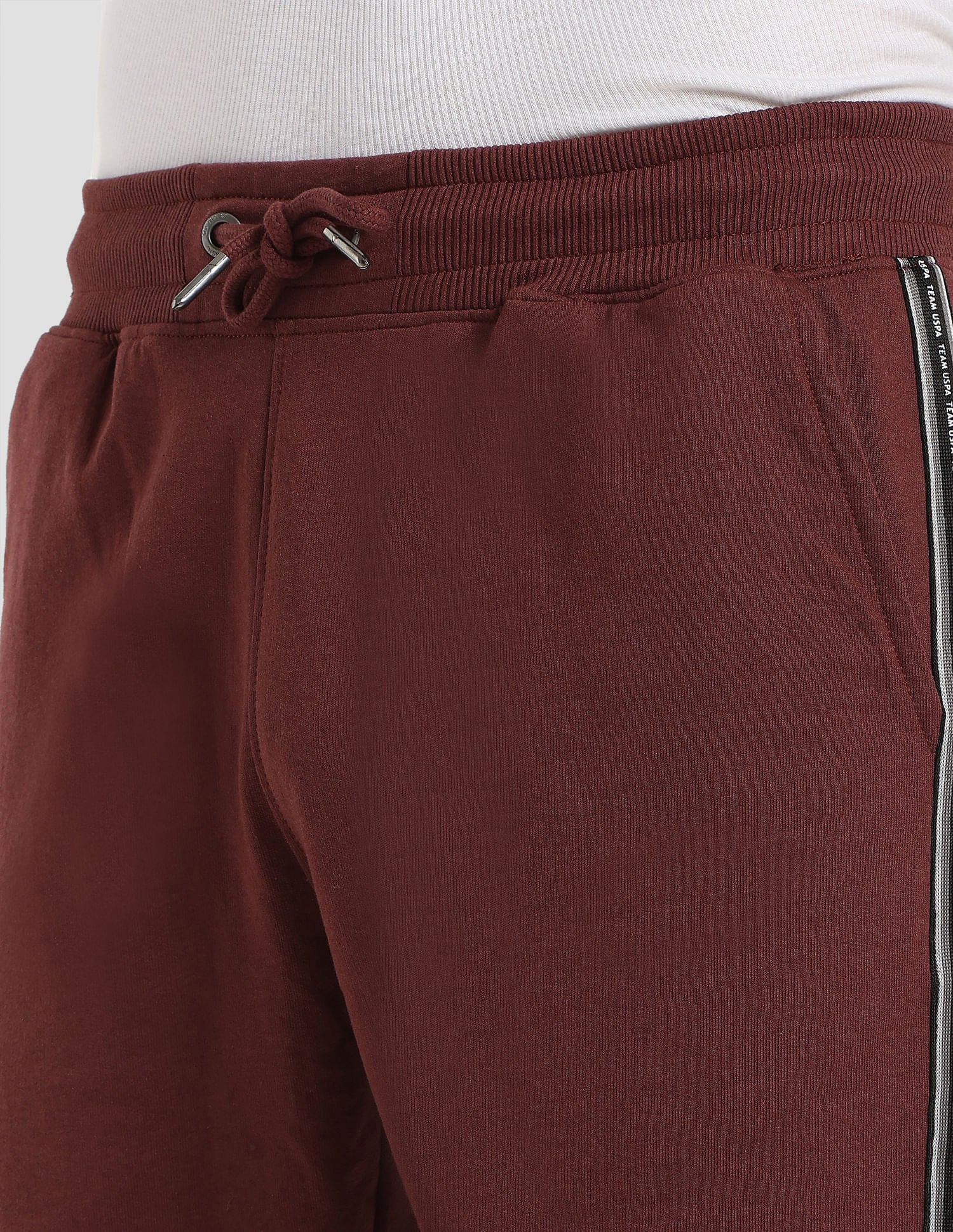 Brand Tape Performance Shorts Maroon - U.S. Polo Assn. India | Large