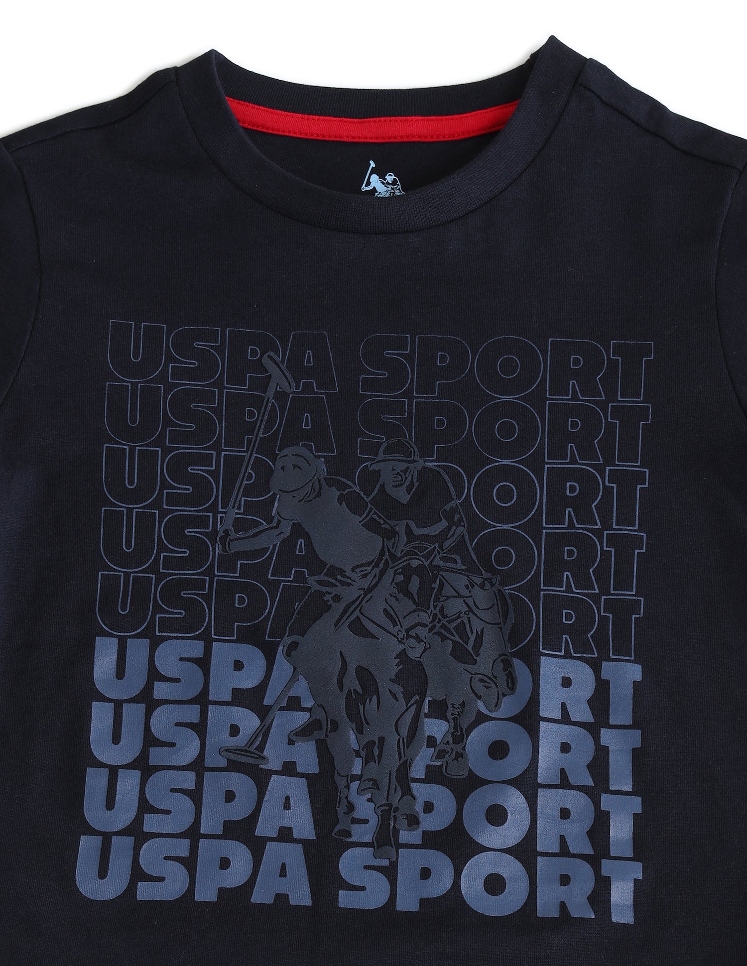 Boys Brand Printed Regular Fit T-Shirt Navy - U.S. POLO ASSN. | Large
