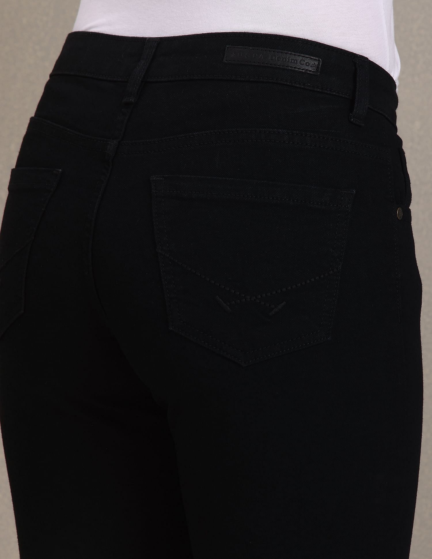 Twill Weave Straight Fit Jeans Black - U.S. POLO ASSN. | Large