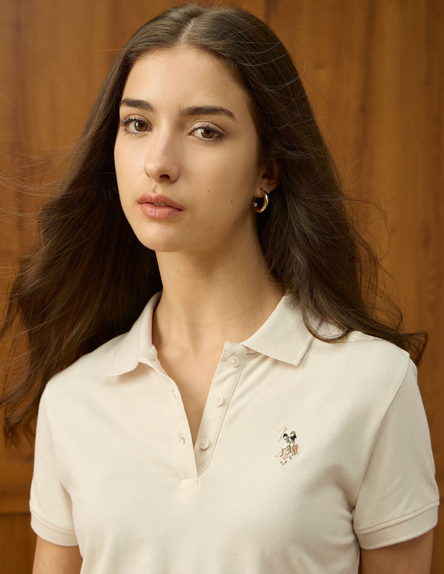 Regular Fit Solid Polo Shirt Ecru - U.S. POLO ASSN. | Large