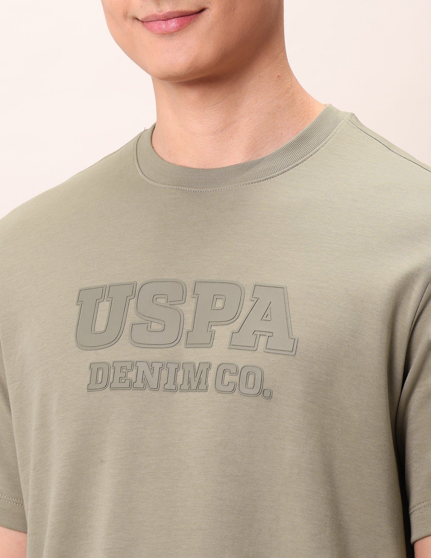Relaxed Fit Outdoor T-Shirt Beige - U.S. Polo Assn. India | Large