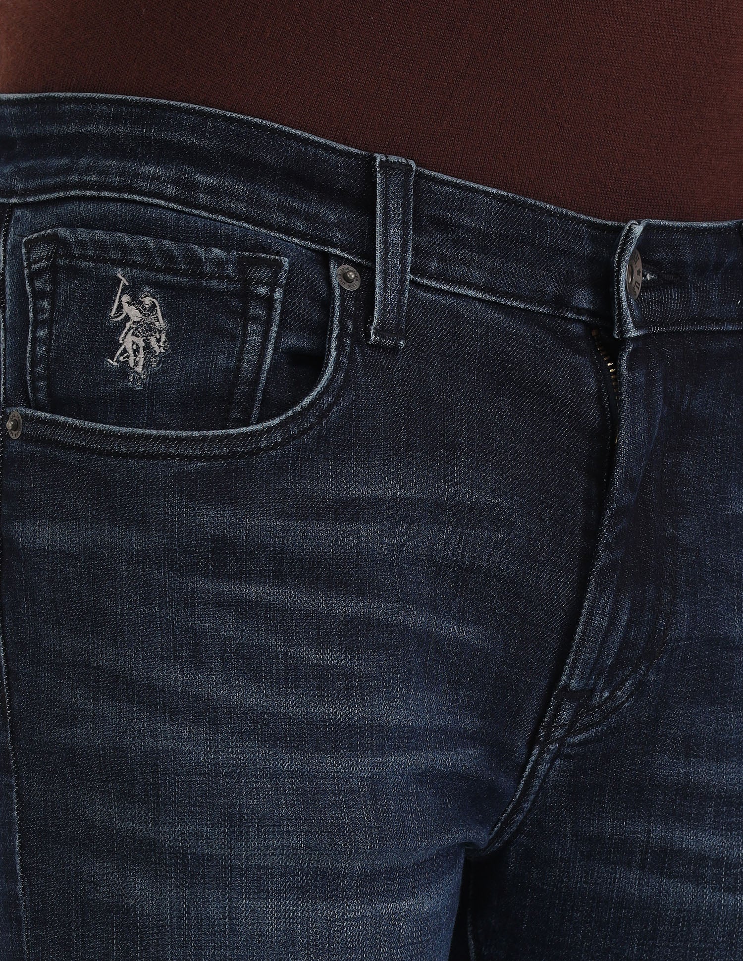 Regallo Skinny Fit Blue Jeans Blue - U.S. Polo Assn. India | Large