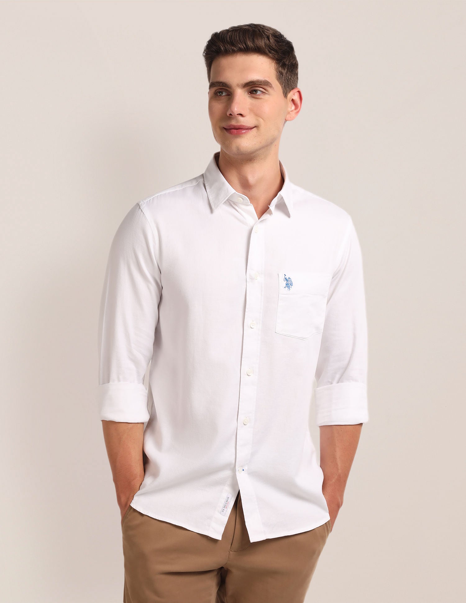 Solid Tailored Fit Shirt – U.S. Polo Assn. India