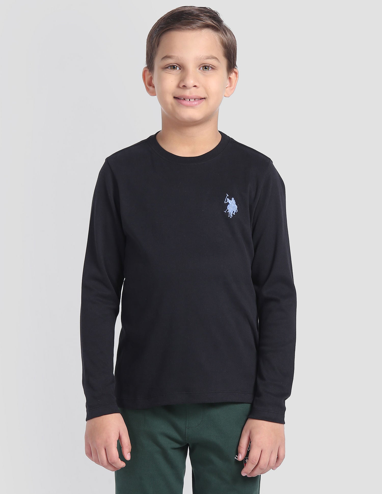 Cotton OKE01 Lounge T-Shirt - Pack Of 1 Black - U.S. POLO ASSN. | Large