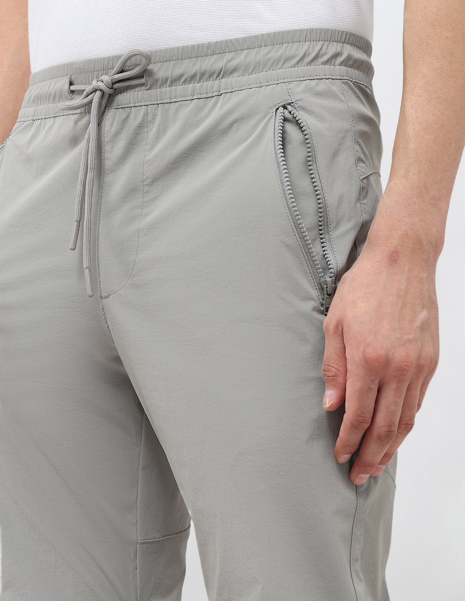 Straight Fit Mid Rise Joggers Grey - U.S. Polo Assn. India | Large