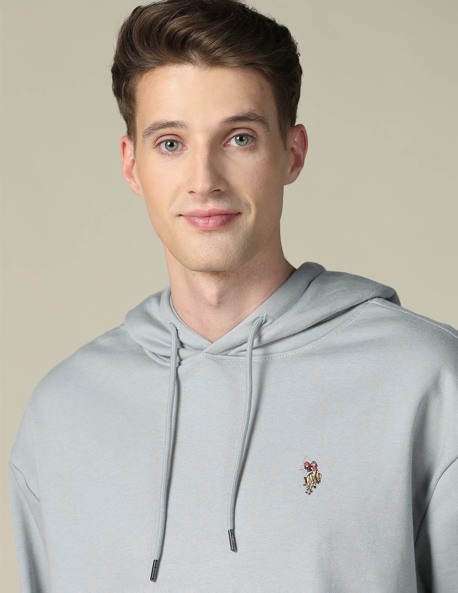 Relaxed Fit Solid Sweatshirt Light Grey - U.S. POLO ASSN. | Large