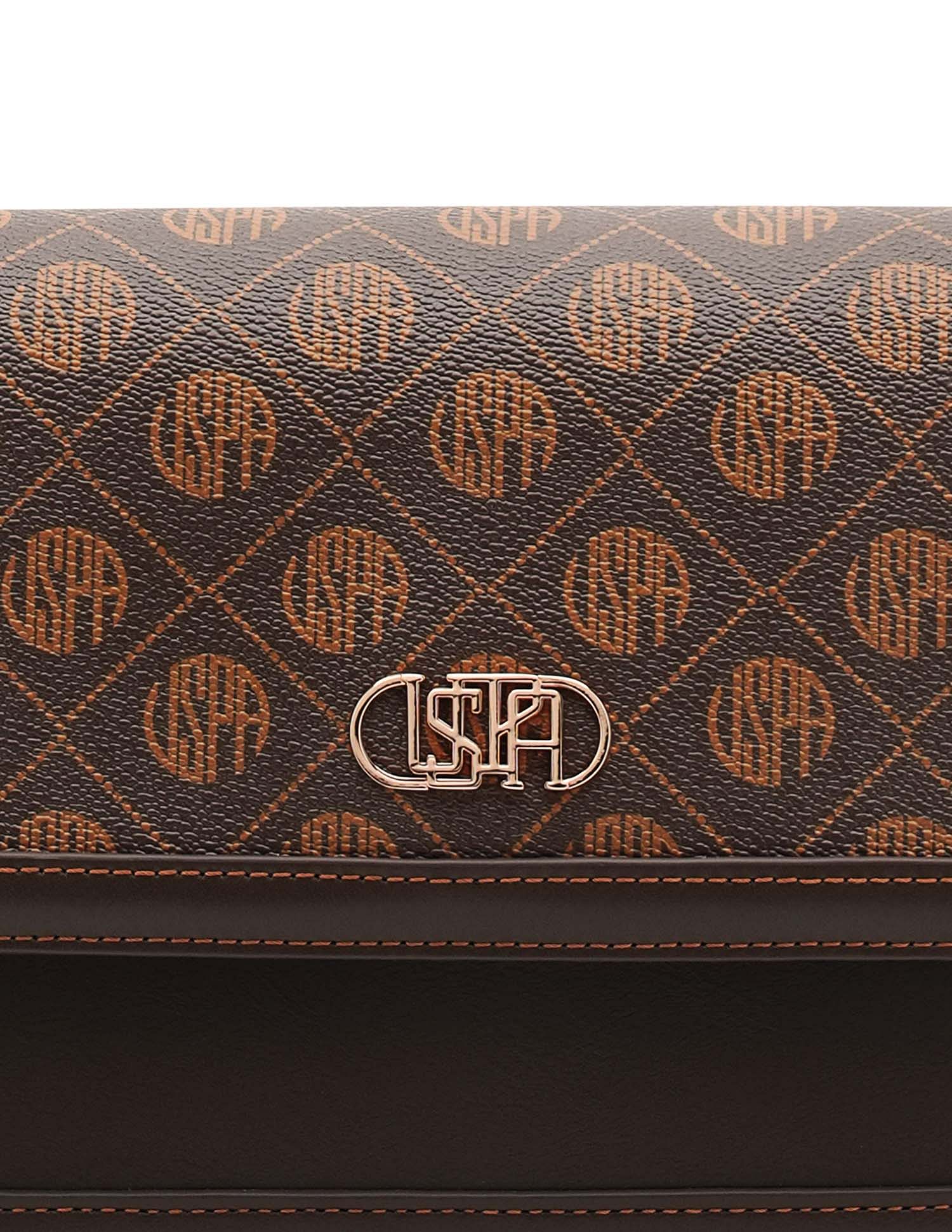 Agatha Monogram Cross Body Bag Brown - U.S. Polo Assn. India | Large
