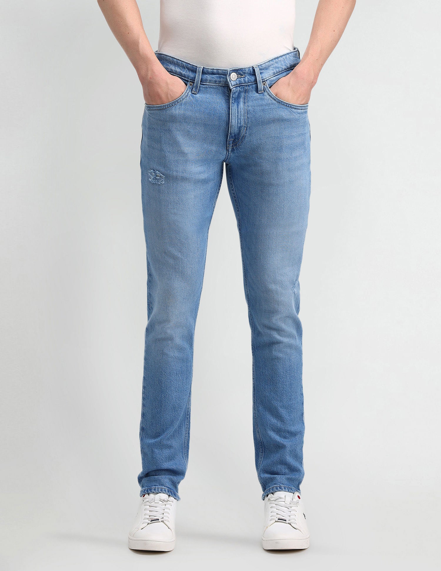 Brandon Slim Tapered Blue Jeans Blue - U.S. Polo Assn. India | Large