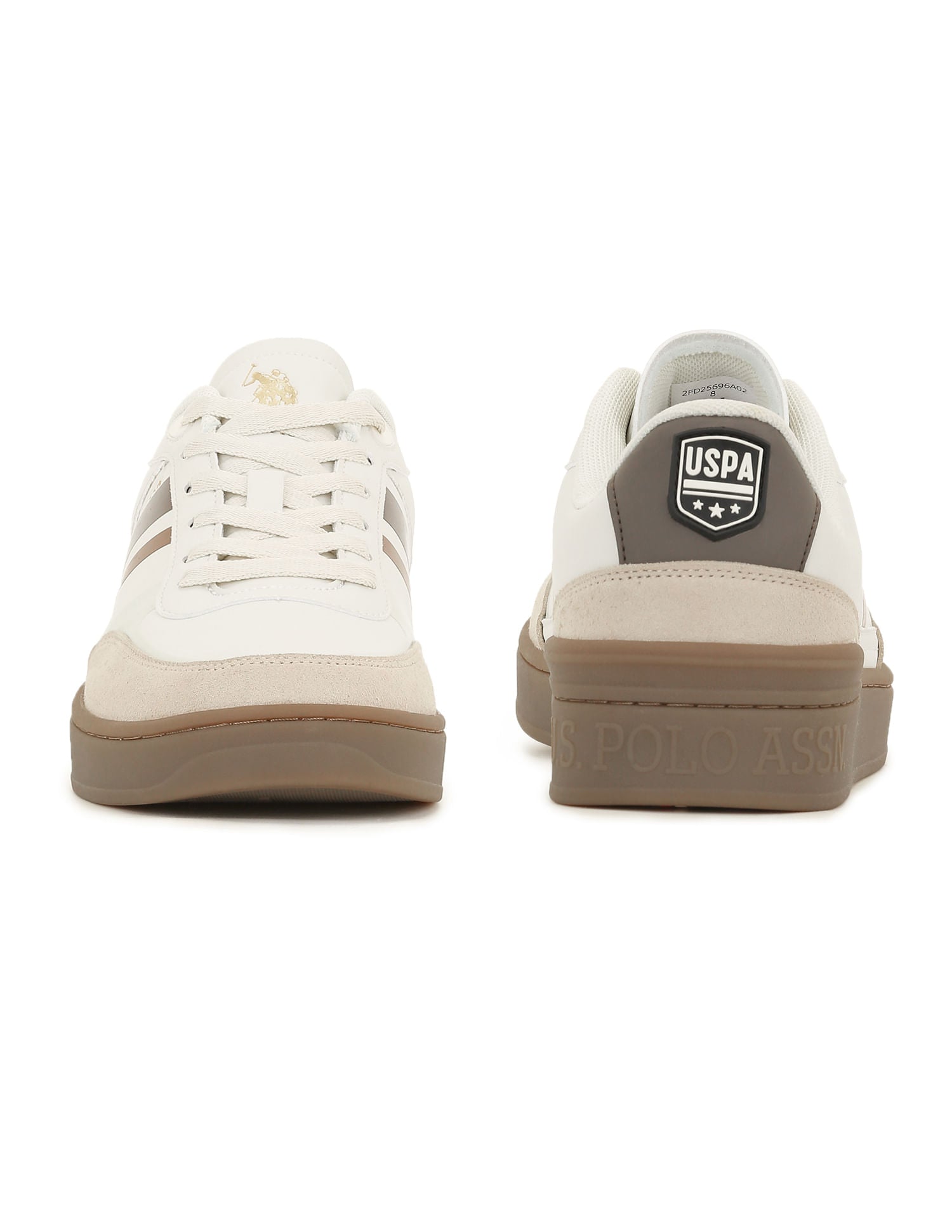 Men Striped Colt Sneakers Beige - U.S. POLO ASSN. | Large