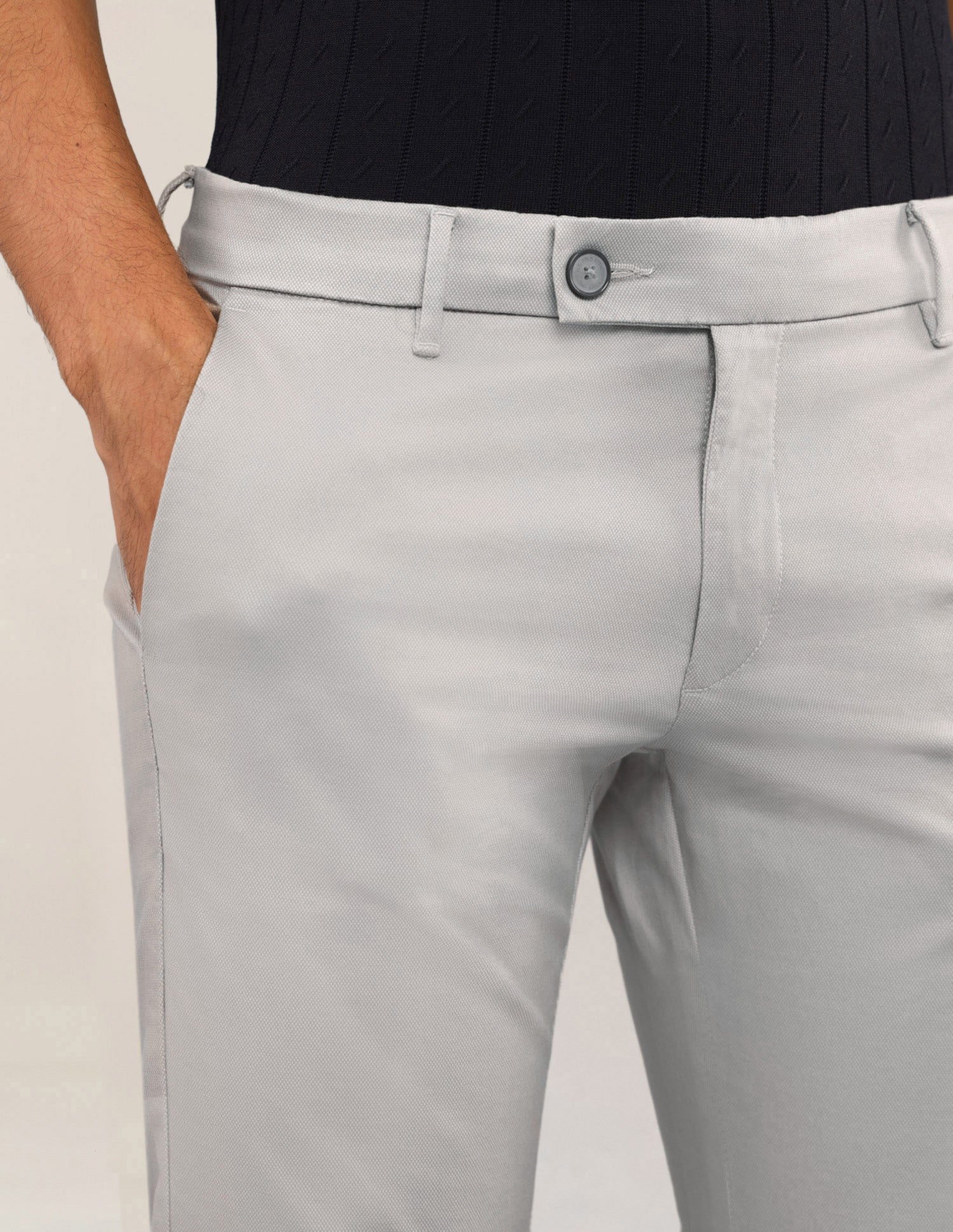 Textured Satin Trousers Grey - U.S. Polo Assn. India | Large