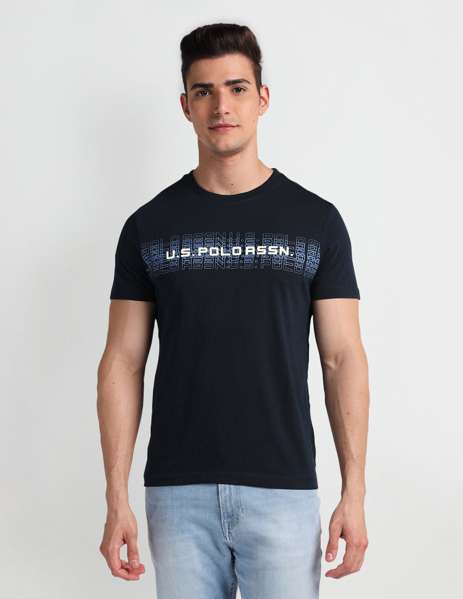 Muscle Fit Brand Print T-Shirt – U.S. Polo Assn. India