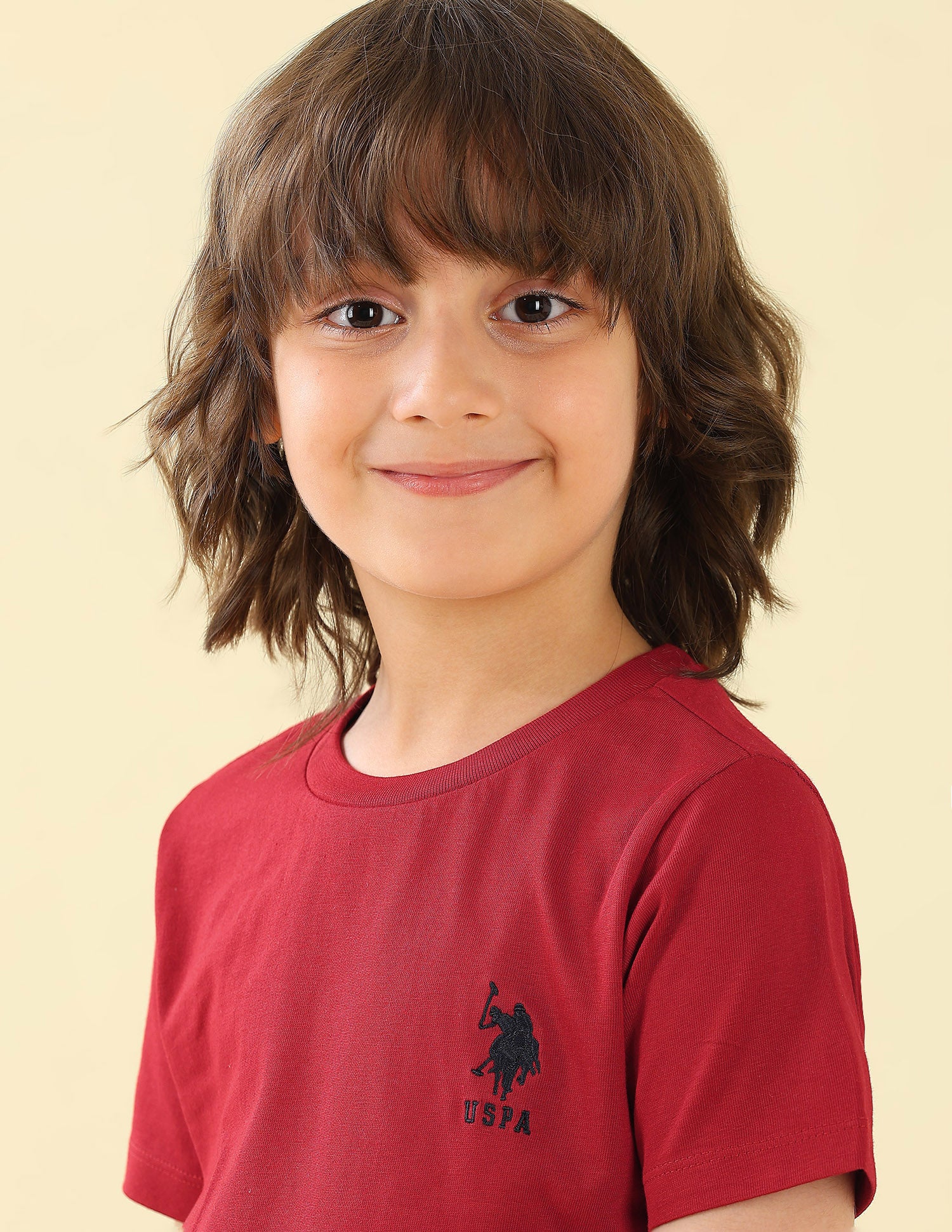 Solid Regular Fit T-Shirt Red - U.S. Polo Assn. India | Large