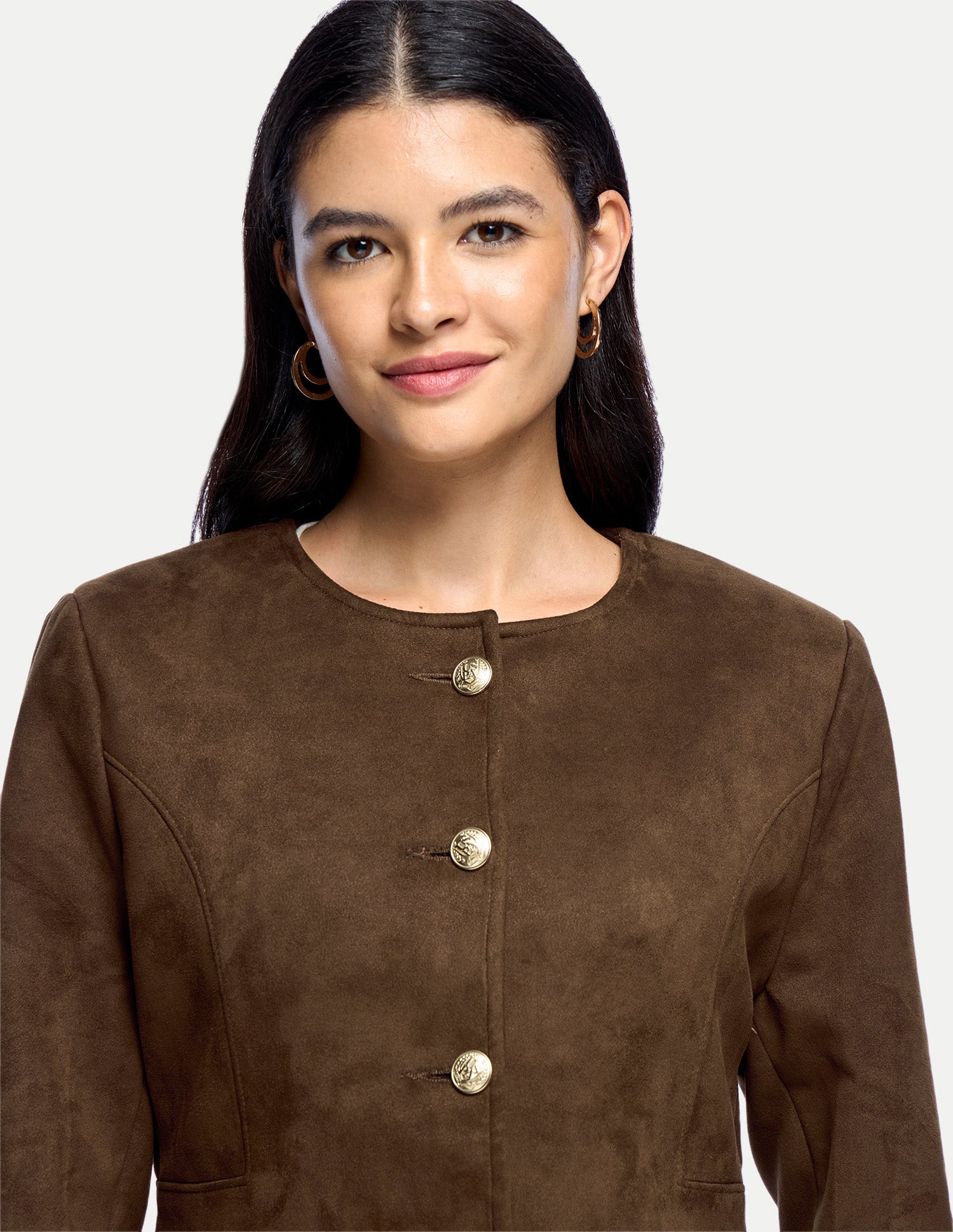Solid Princess Detail Jacket Brown - U.S. Polo Assn. India | Large