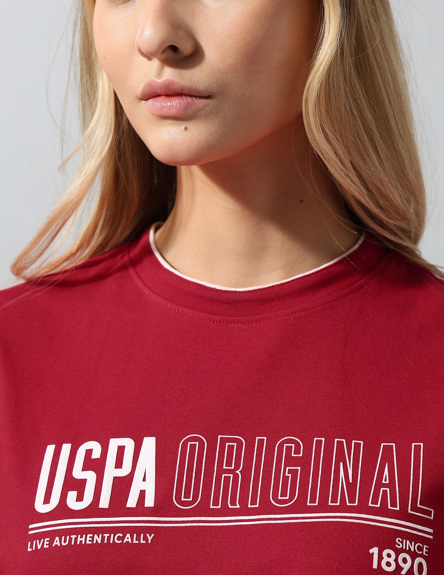 Shrunken Regular Fit T-Shirt Red - U.S. Polo Assn. India | Large