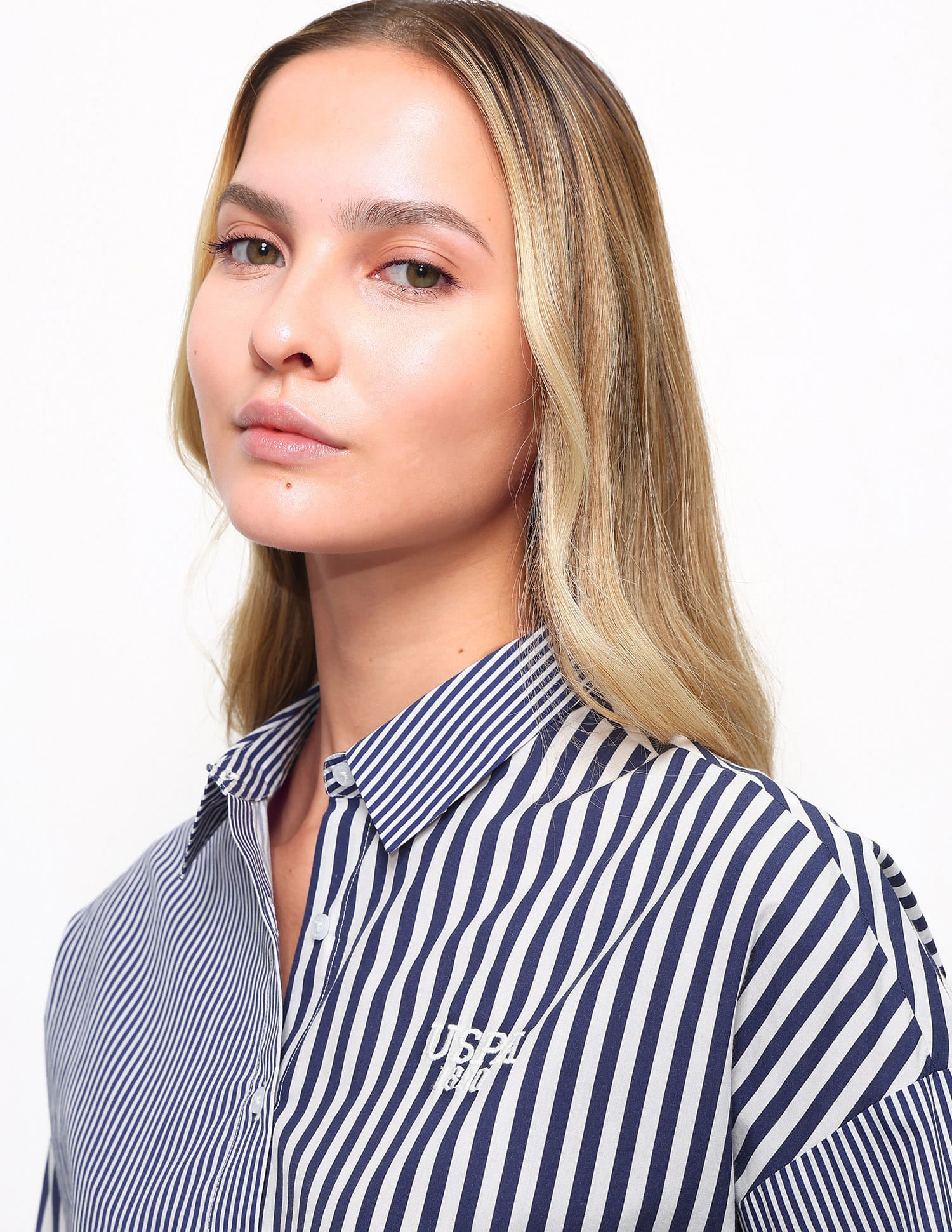 Relaxed Fit Striped Shirt Blue - U.S. Polo Assn. India | Large