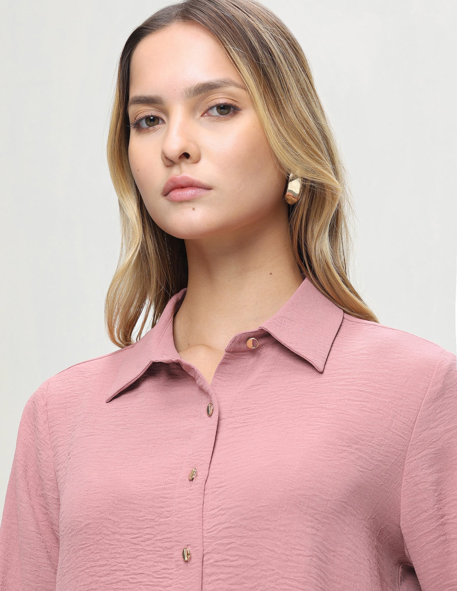 Solid Regular Fit Shirt Light Pink - U.S. Polo Assn. India | Large